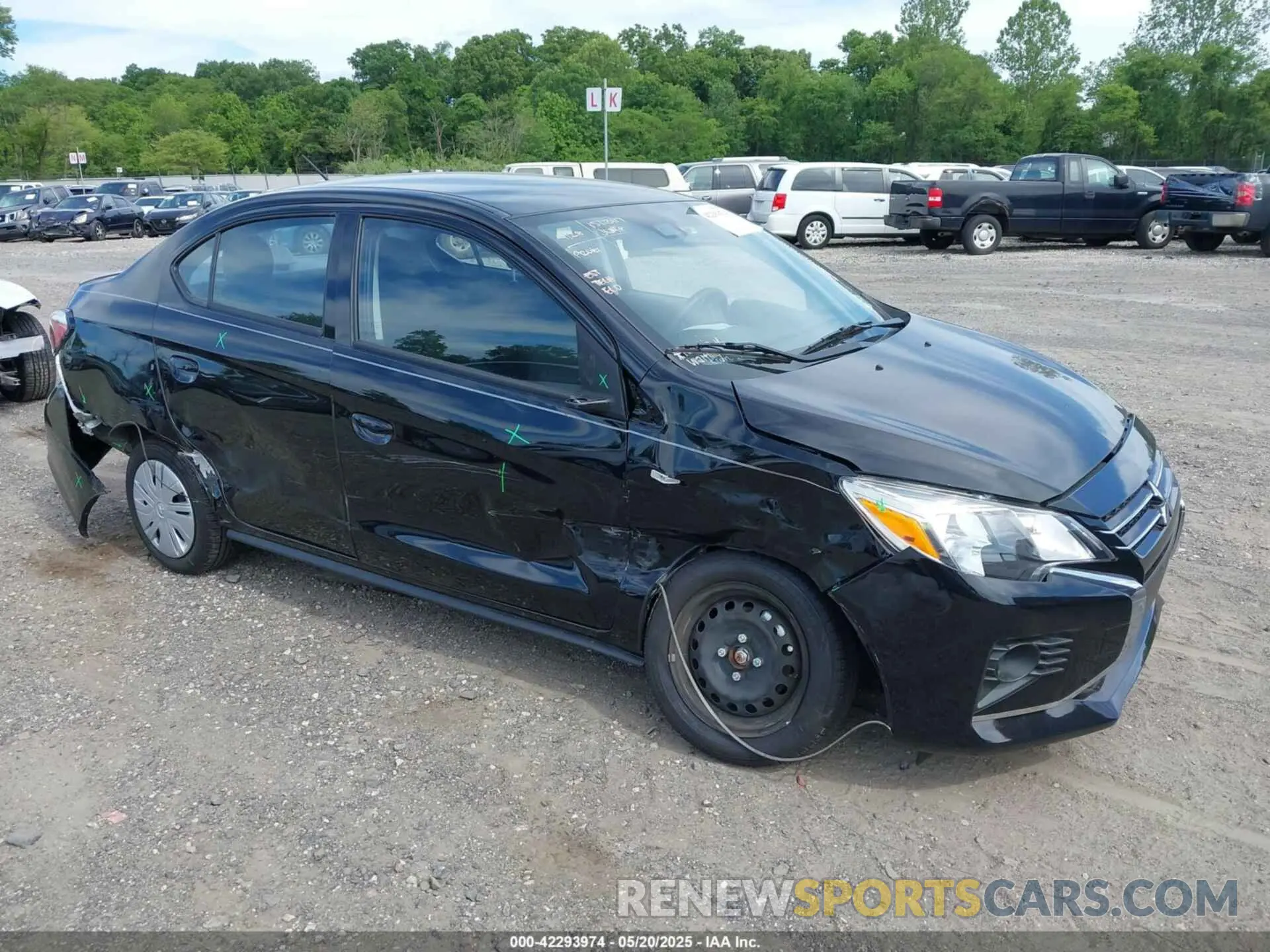 1 Photograph of a damaged car ML32FUFJ8RHF09286 MITSUBISHI MIRAGE G4 2024