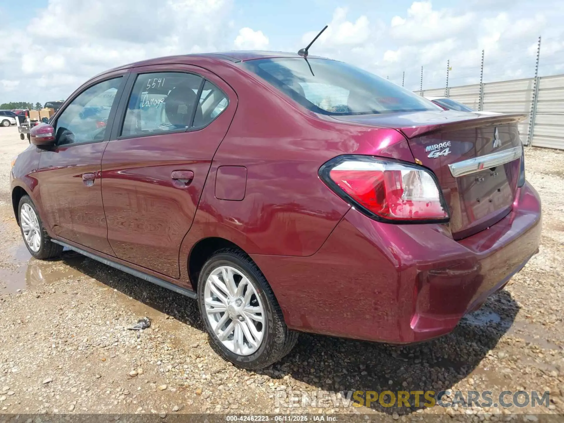 3 Photograph of a damaged car ML32FVFJ1RHF20264 MITSUBISHI MIRAGE G4 2024
