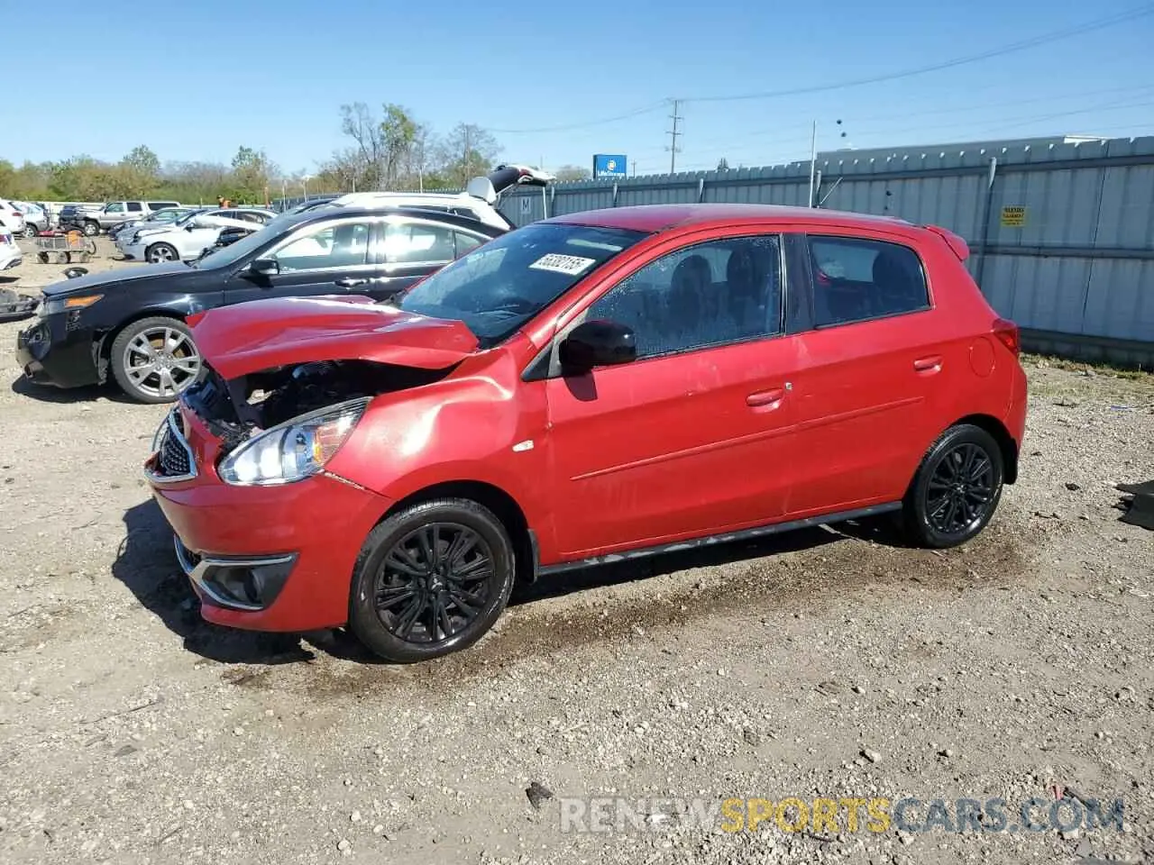 1 Photograph of a damaged car ML32A5HJ0KH002242 MITSUBISHI MIRAGE LE 2019