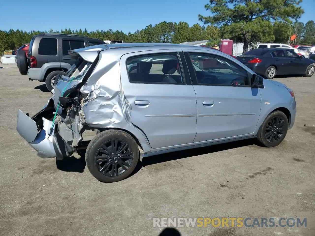 3 Photograph of a damaged car ML32A5HJ1KH012570 MITSUBISHI MIRAGE LE 2019
