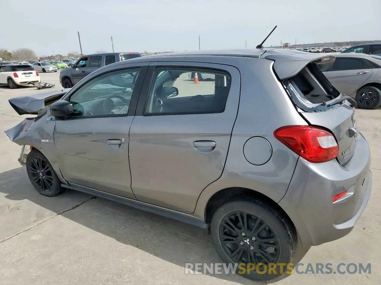 2 Photograph of a damaged car ML32A5HJ2KH016479 MITSUBISHI MIRAGE LE 2019