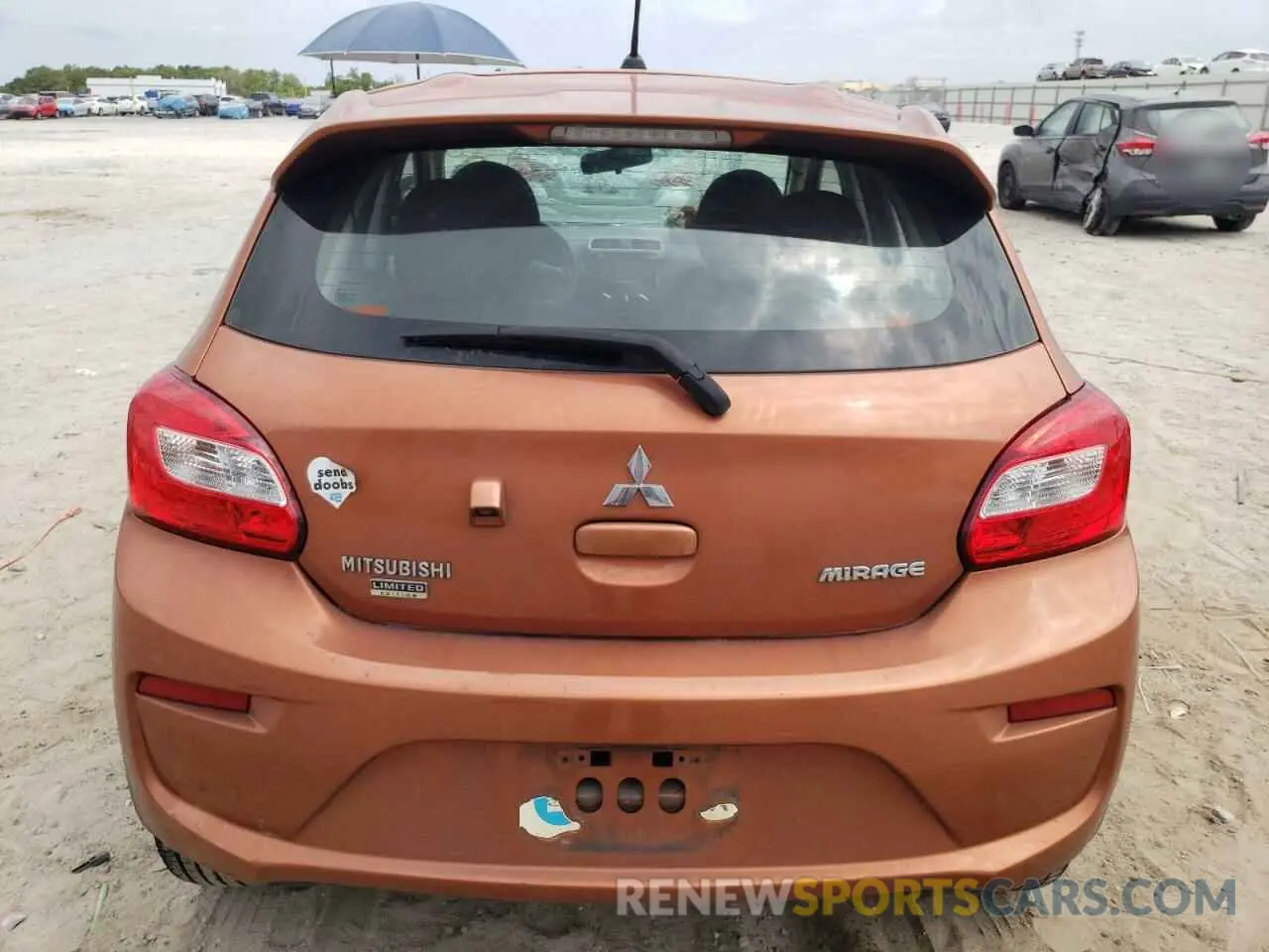 6 Photograph of a damaged car ML32A5HJ3KH011386 MITSUBISHI MIRAGE LE 2019