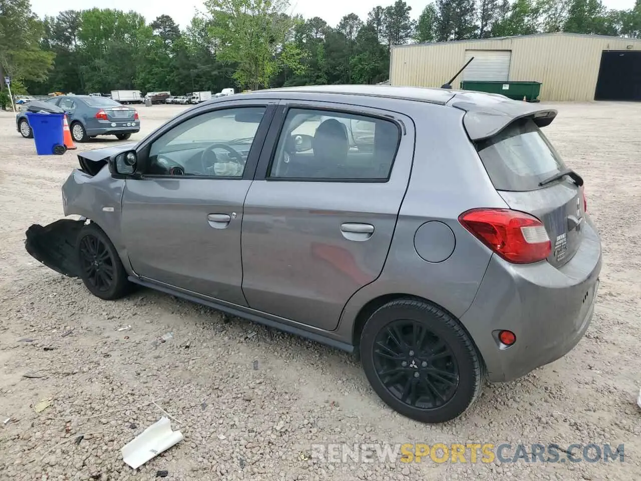 2 Photograph of a damaged car ML32A5HJXKH003625 MITSUBISHI MIRAGE LE 2019