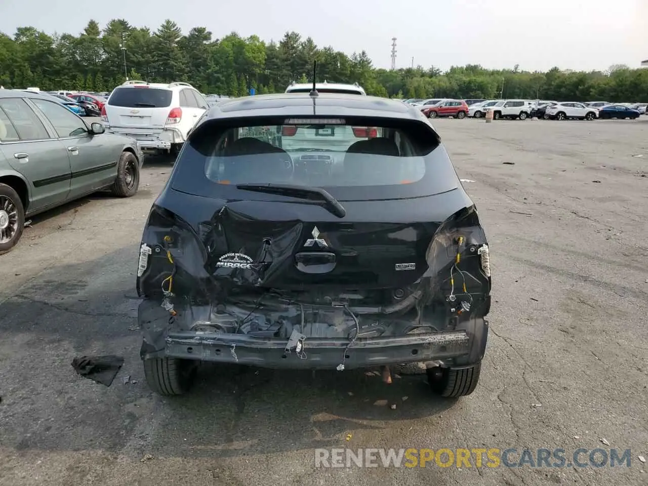 6 Photograph of a damaged car ML32A5HJ7LH005611 MITSUBISHI MIRAGE LE 2020