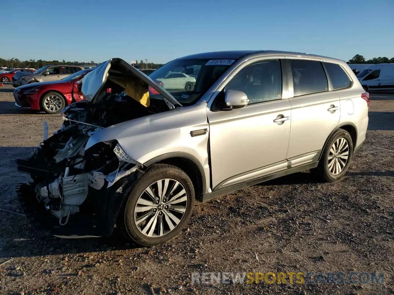 1 Photograph of a damaged car JA4AD3A31KZ013755 MITSUBISHI OUTLANDER 2019