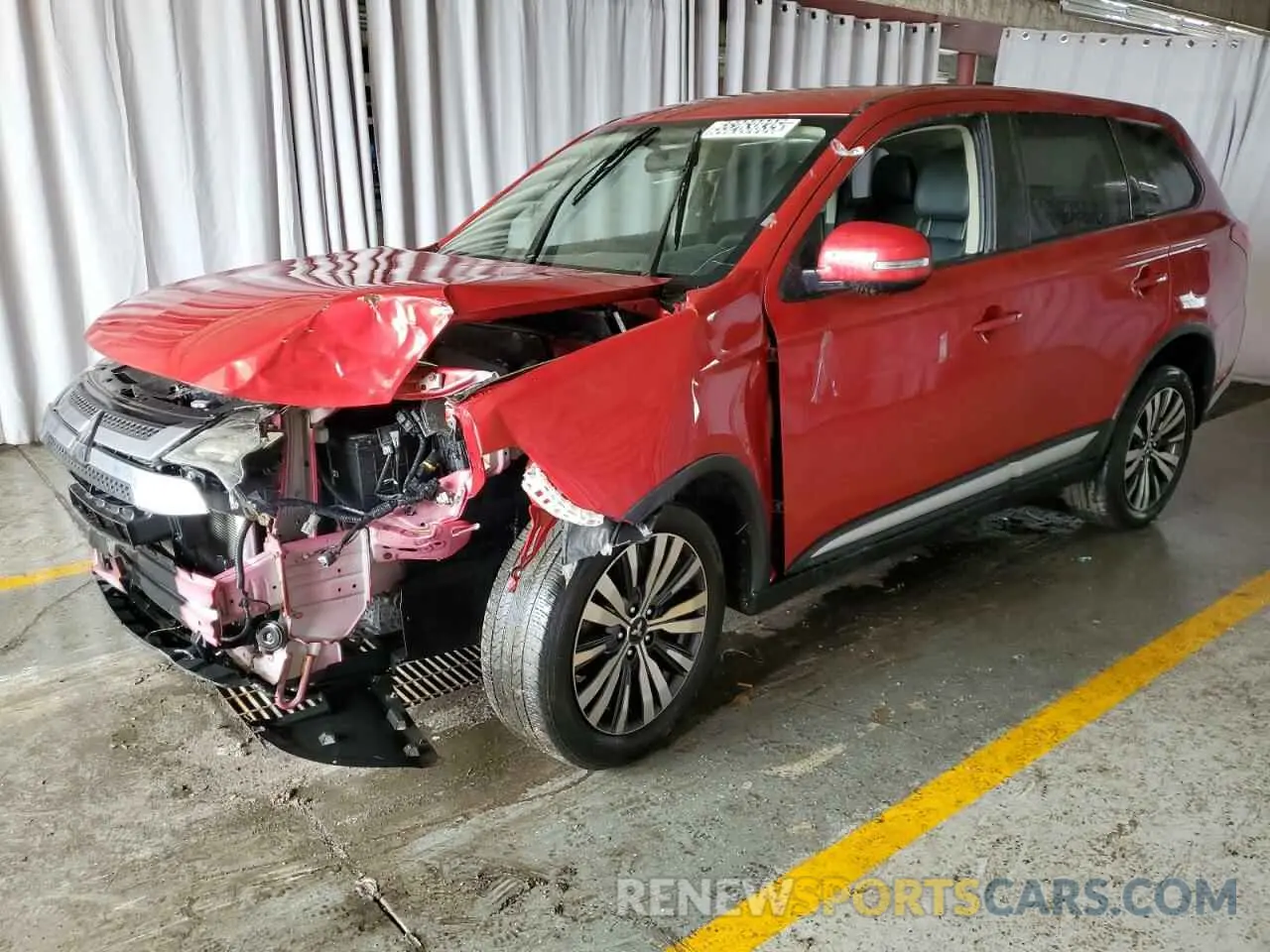1 Photograph of a damaged car JA4AD3A32KZ043198 MITSUBISHI OUTLANDER 2019