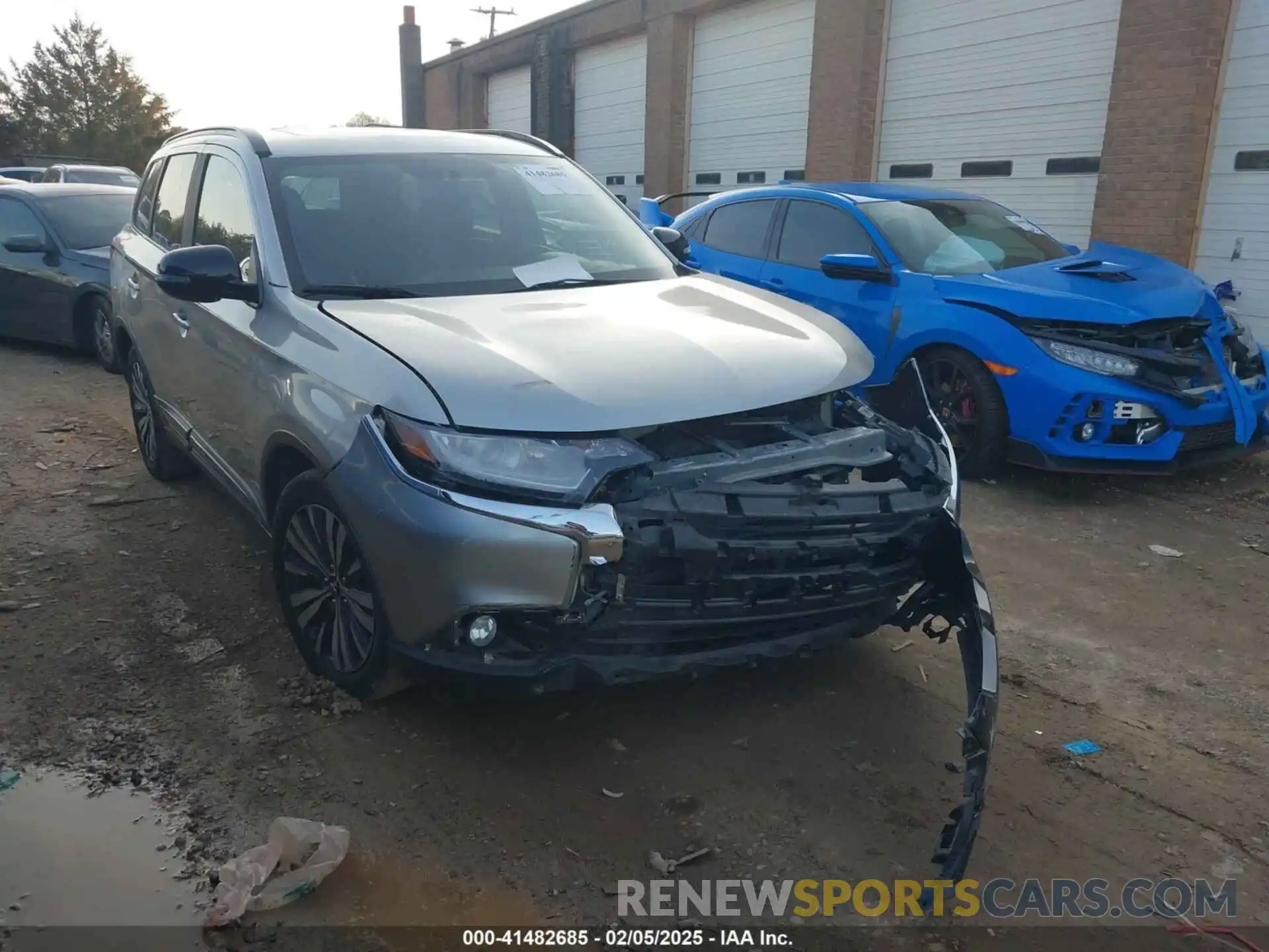 1 Photograph of a damaged car JA4AD3A35KZ038416 MITSUBISHI OUTLANDER 2019