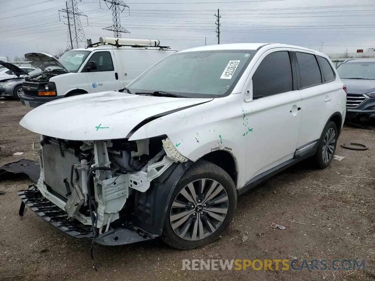 1 Photograph of a damaged car JA4AD3A39KZ007816 MITSUBISHI OUTLANDER 2019