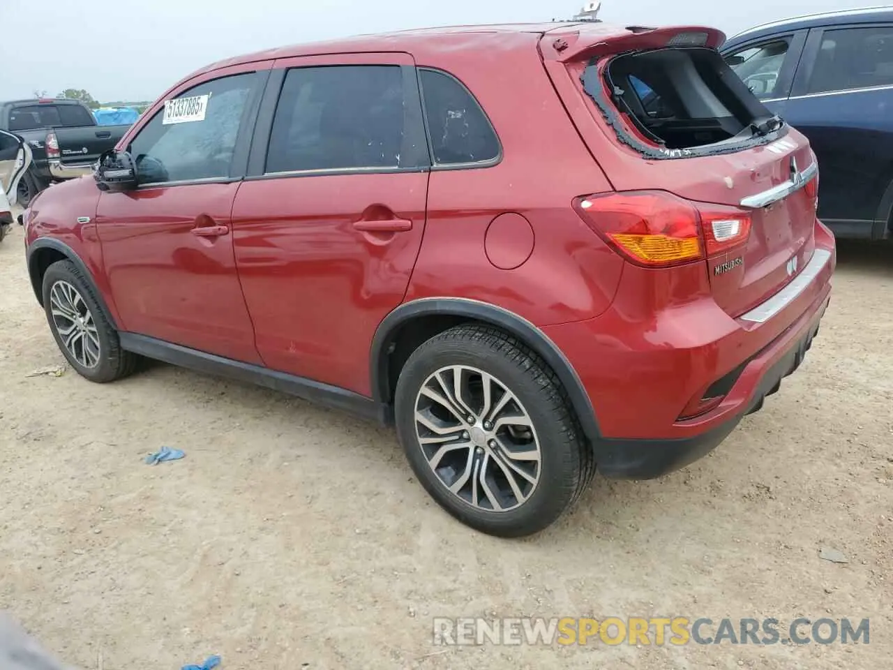 2 Photograph of a damaged car JA4AP3AU1KU009167 MITSUBISHI OUTLANDER 2019