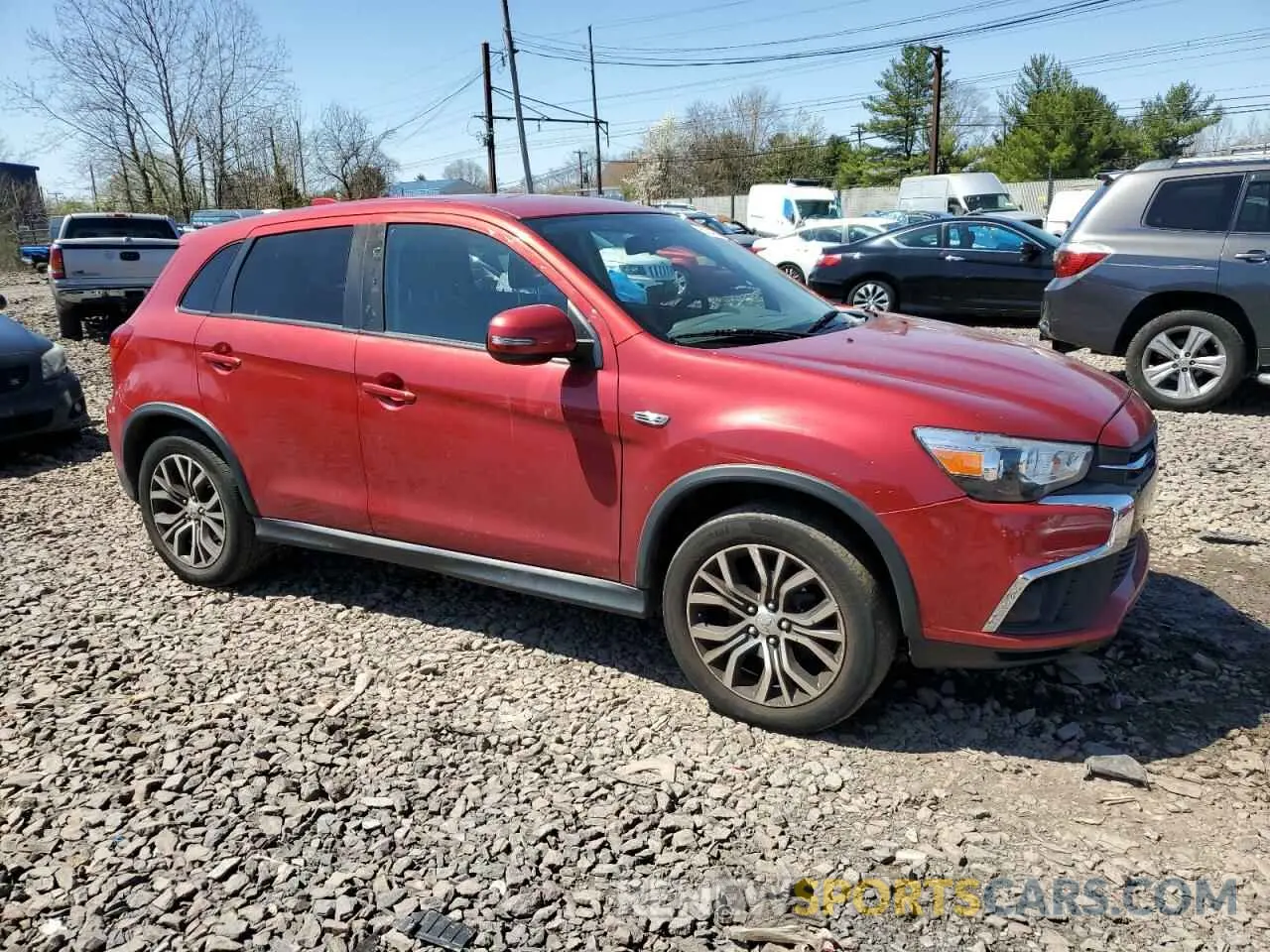 4 Photograph of a damaged car JA4AP3AU8KU016990 MITSUBISHI OUTLANDER 2019