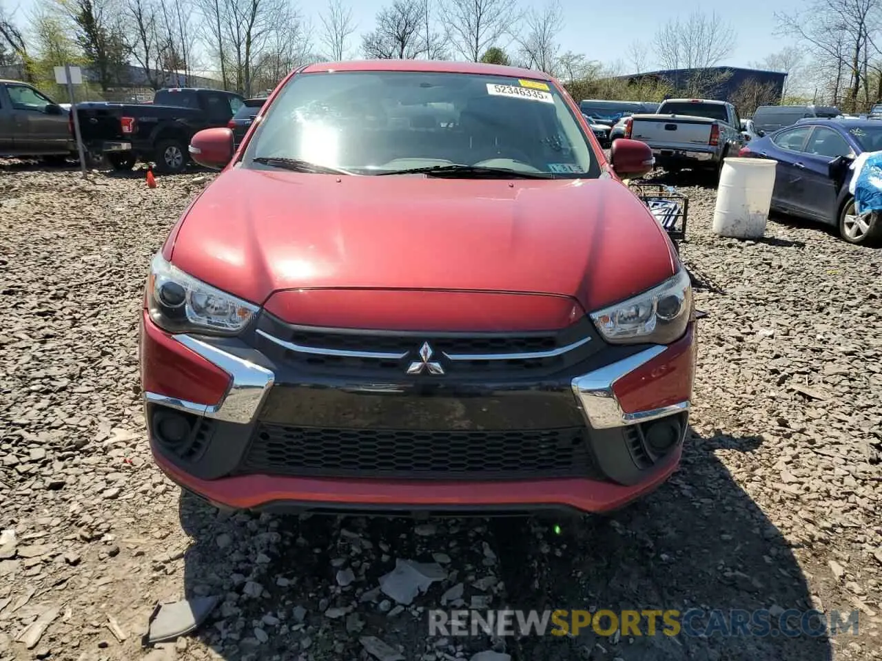 5 Photograph of a damaged car JA4AP3AU8KU016990 MITSUBISHI OUTLANDER 2019