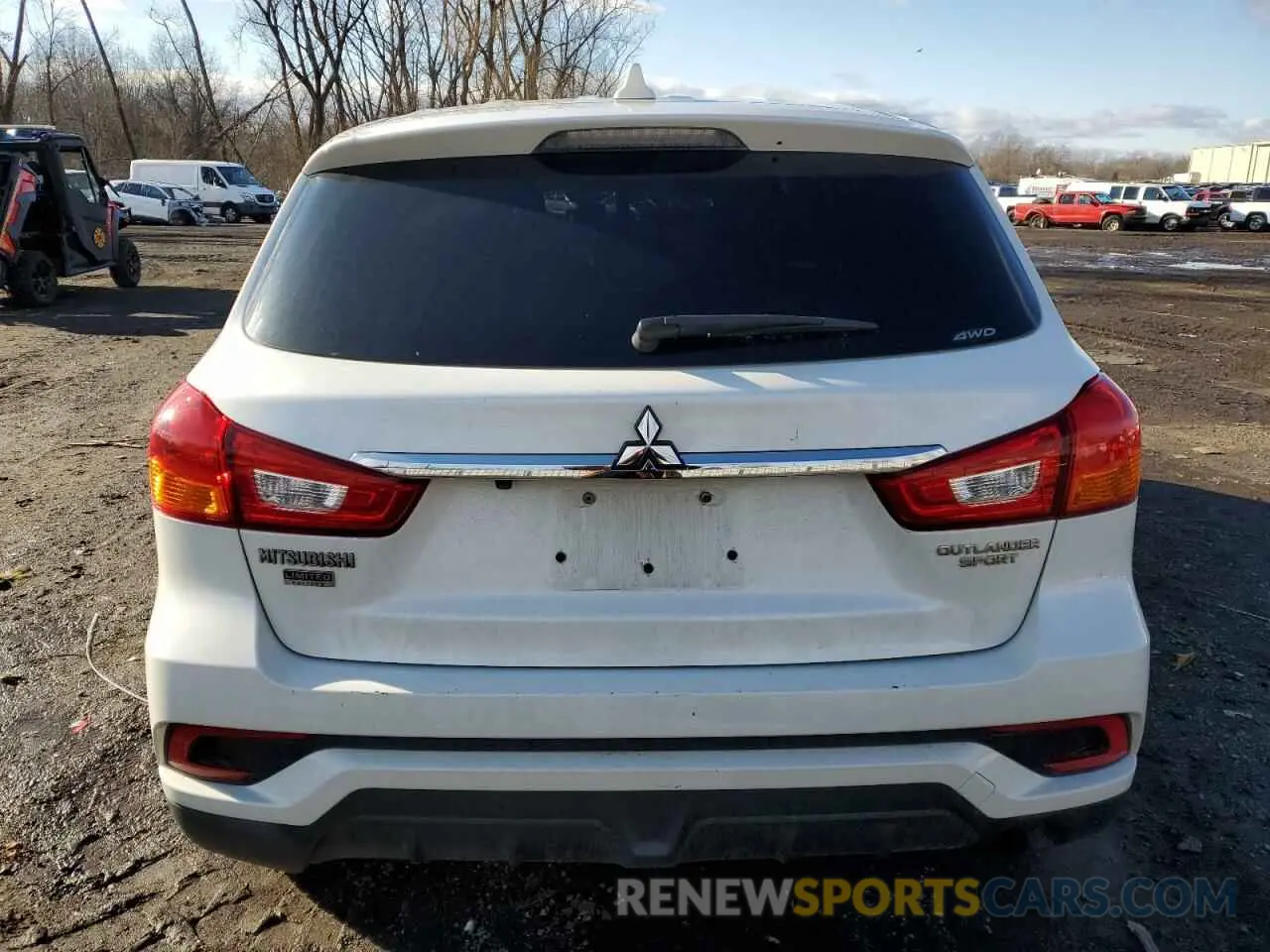 6 Photograph of a damaged car JA4AR3AU0KU031168 MITSUBISHI OUTLANDER 2019