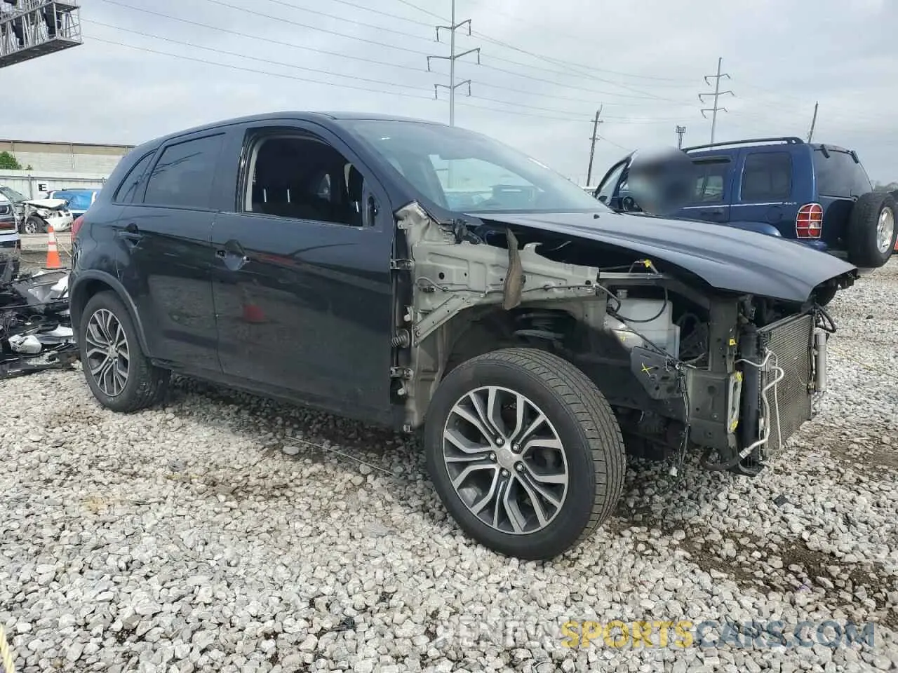 4 Photograph of a damaged car JA4AR3AU3KU013117 MITSUBISHI OUTLANDER 2019