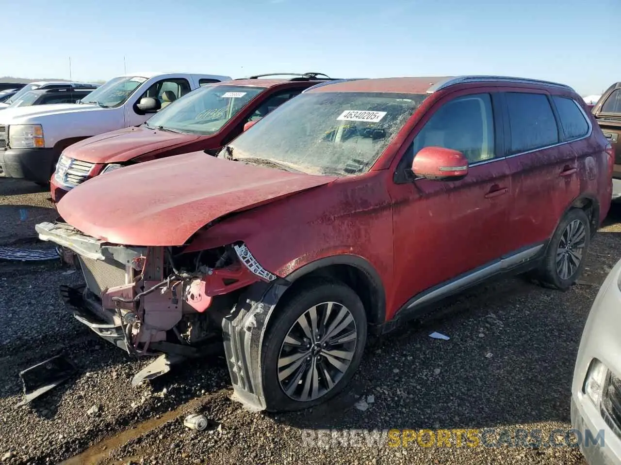 1 Photograph of a damaged car JA4AZ3A30KZ017877 MITSUBISHI OUTLANDER 2019