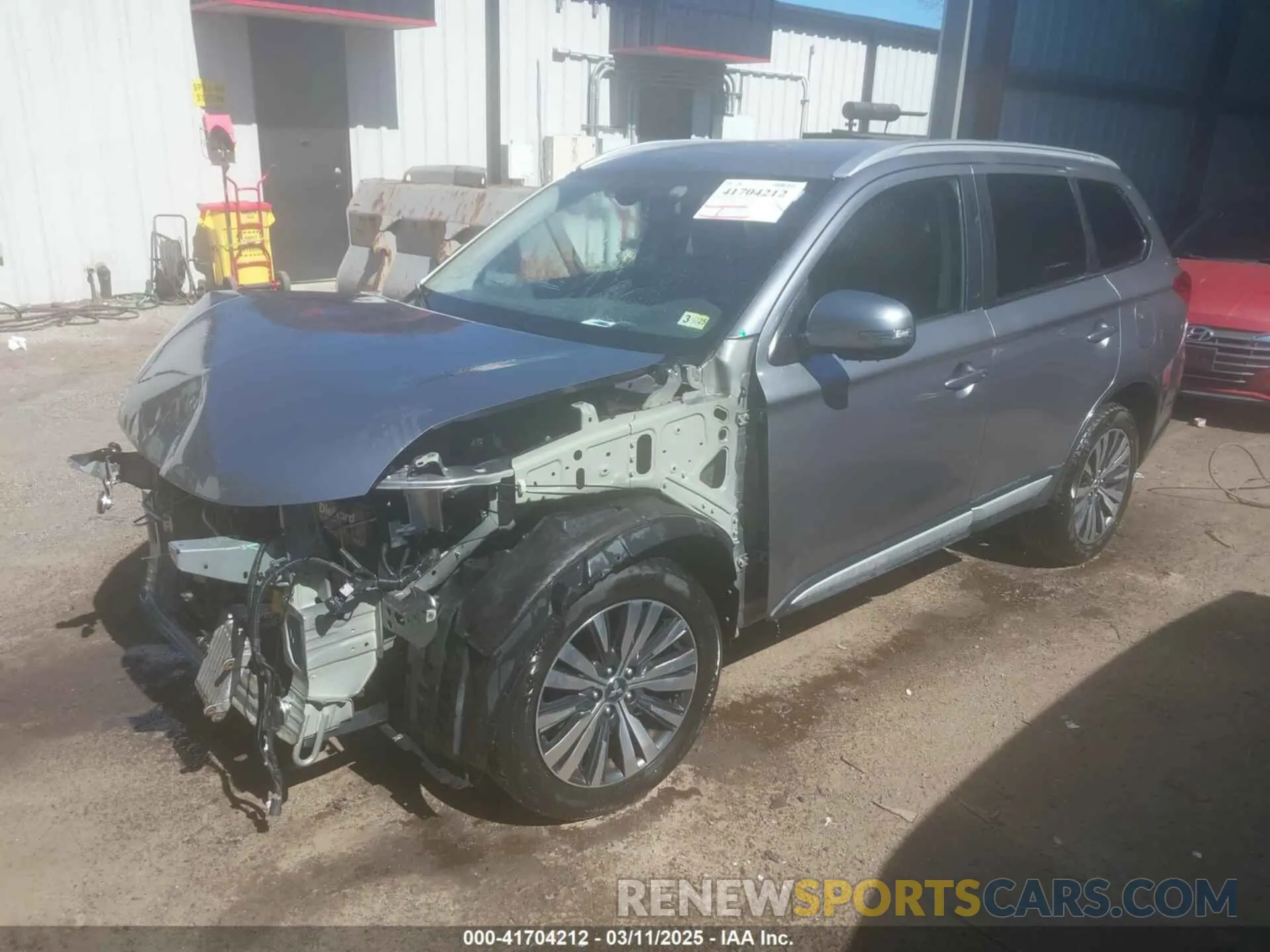2 Photograph of a damaged car JA4AZ3A32KZ023910 MITSUBISHI OUTLANDER 2019