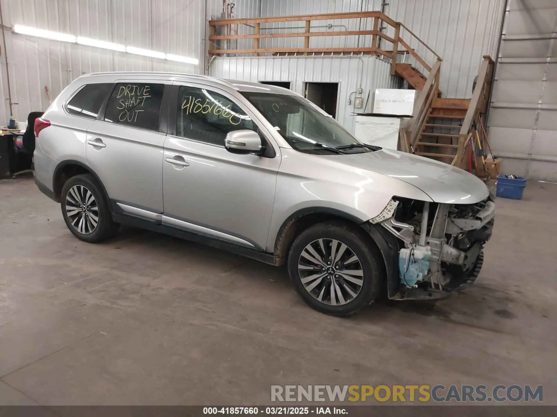 1 Photograph of a damaged car JA4AZ3A34KZ026887 MITSUBISHI OUTLANDER 2019