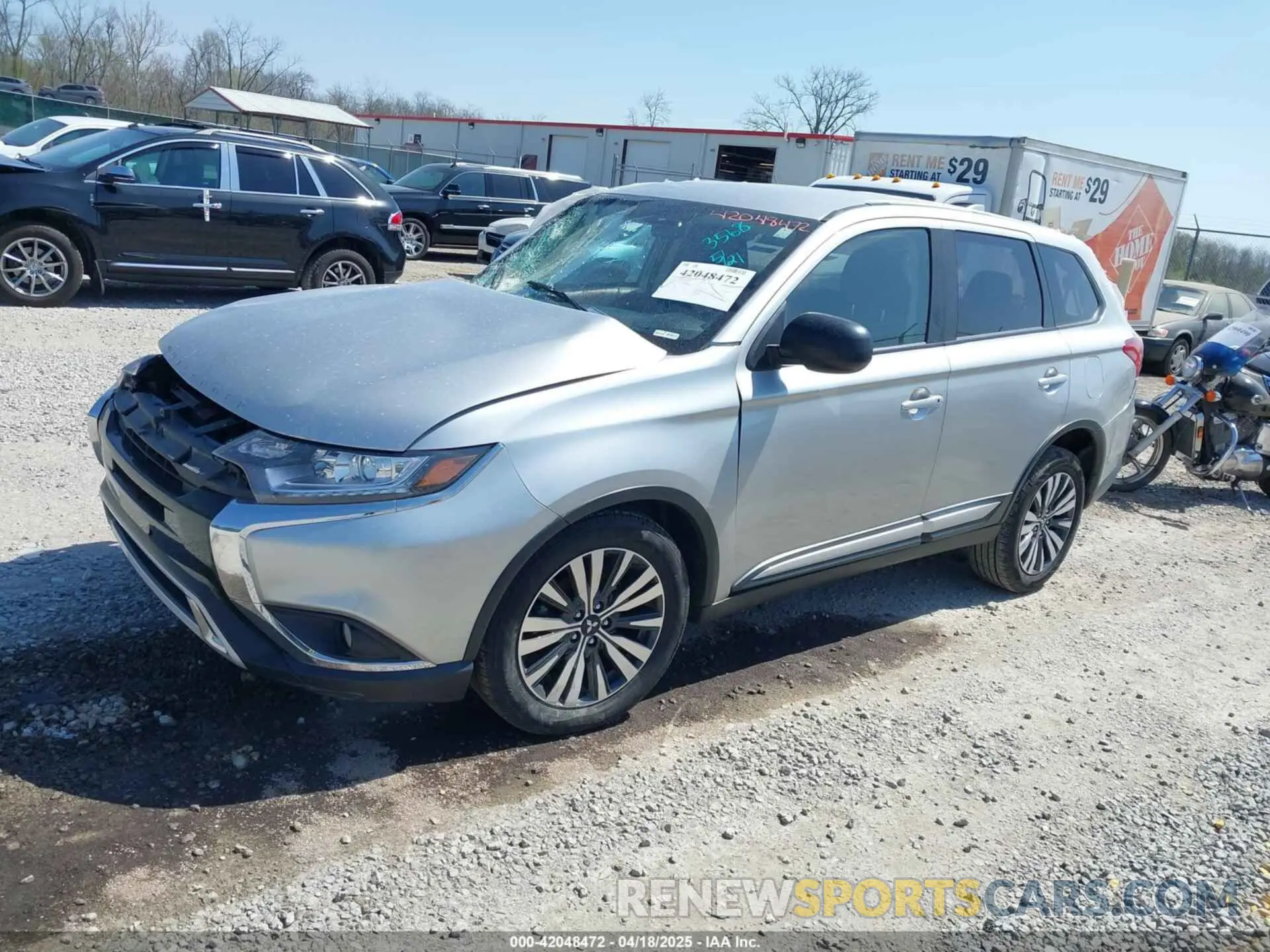 2 Photograph of a damaged car JA4AZ3A35KZ003568 MITSUBISHI OUTLANDER 2019