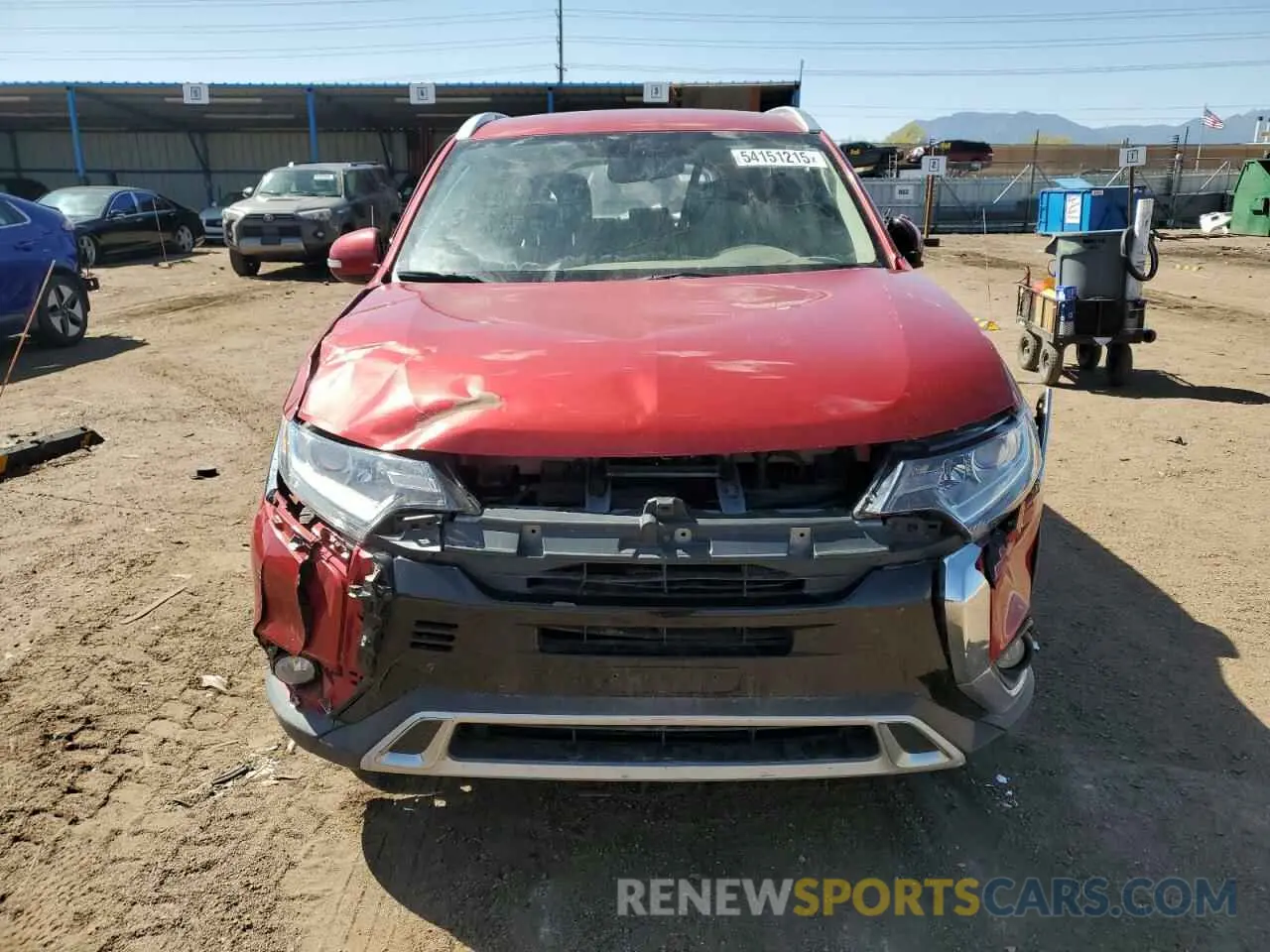 5 Photograph of a damaged car JA4AZ3A35KZ044430 MITSUBISHI OUTLANDER 2019