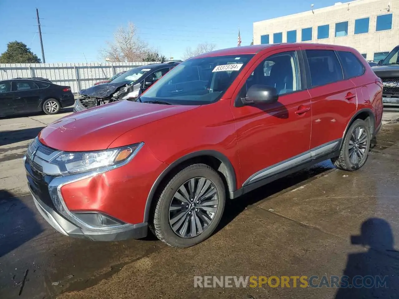 1 Photograph of a damaged car JA4AZ3A36KZ019309 MITSUBISHI OUTLANDER 2019
