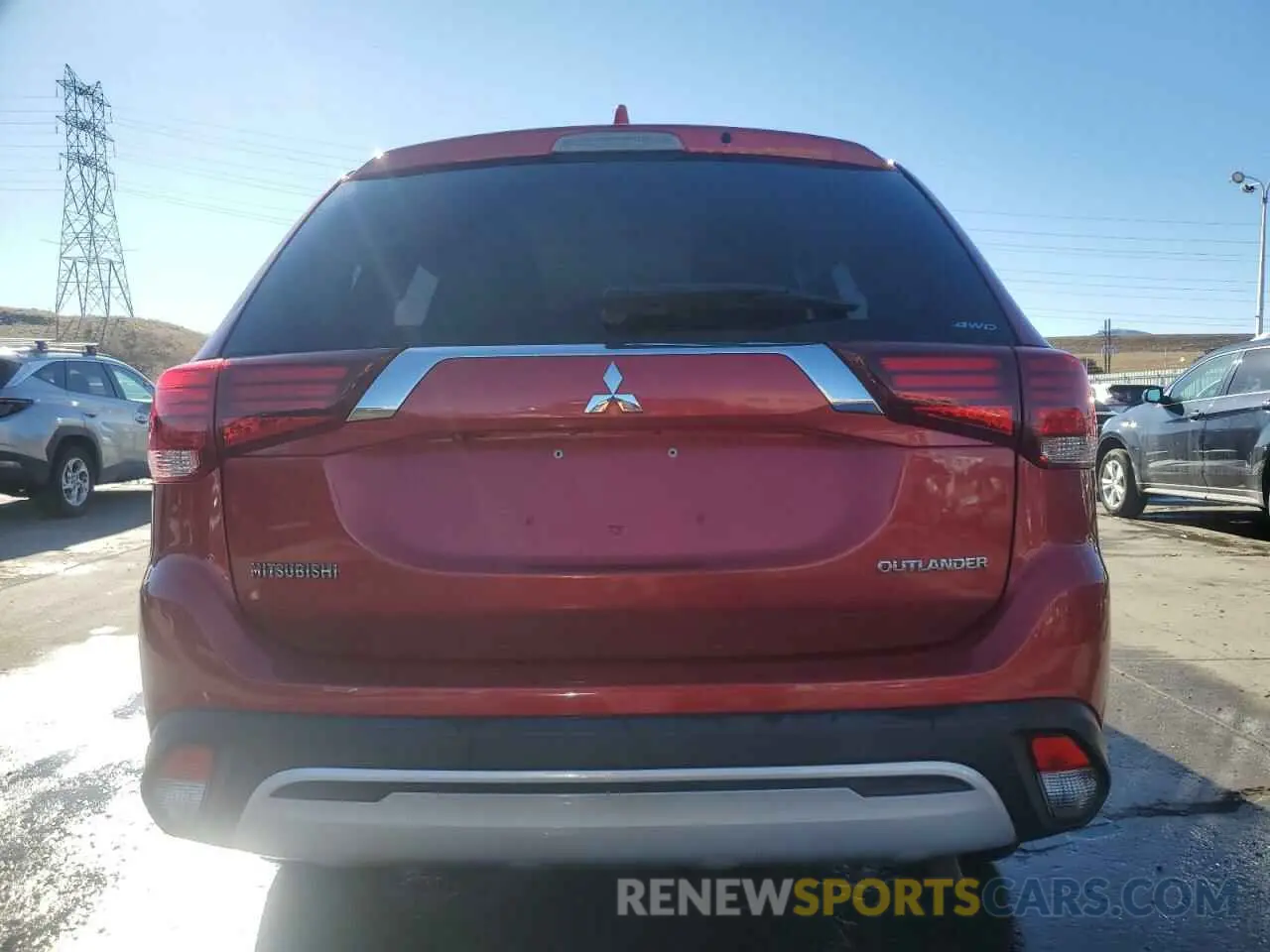 6 Photograph of a damaged car JA4AZ3A36KZ019309 MITSUBISHI OUTLANDER 2019