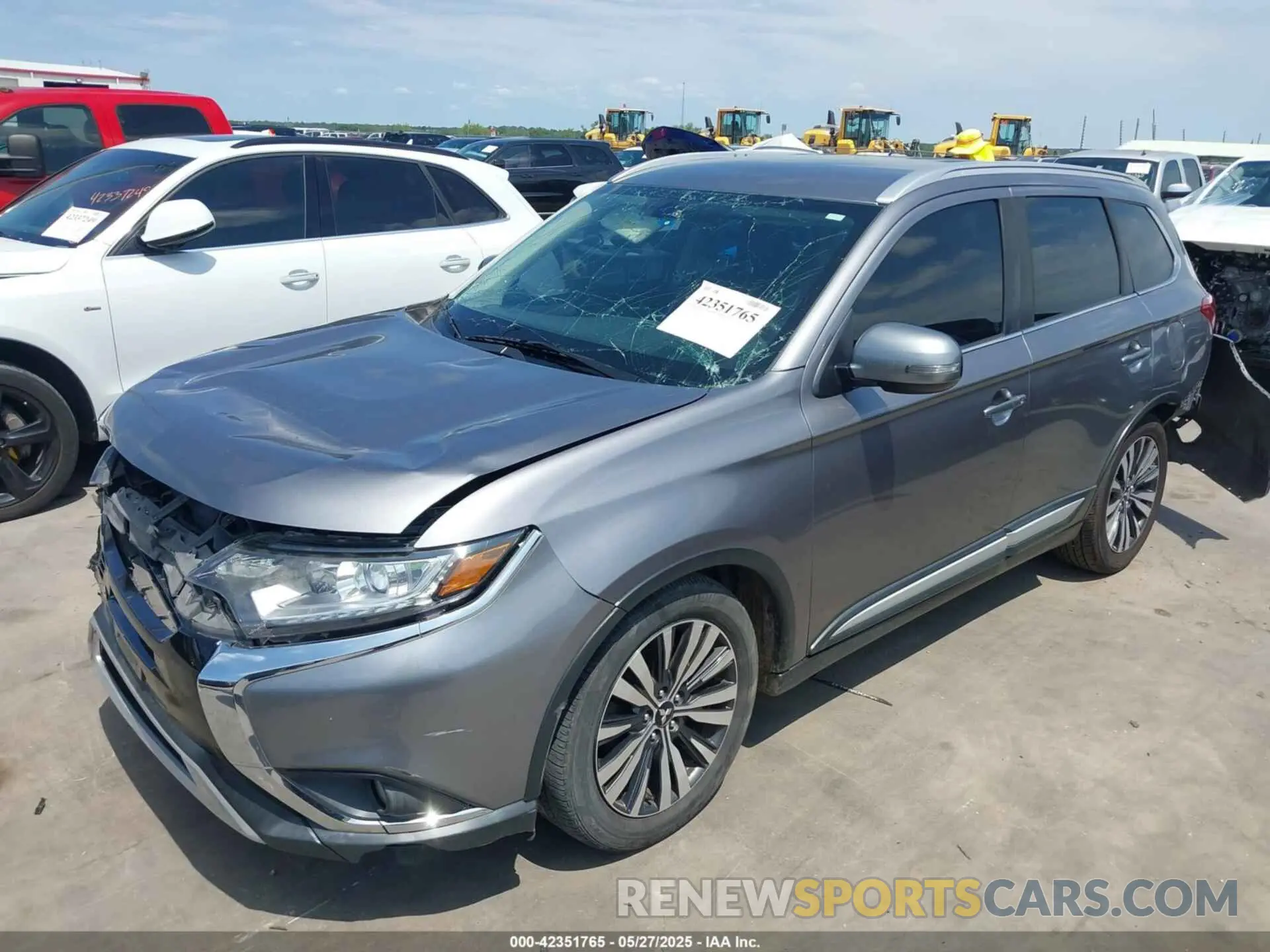 2 Photograph of a damaged car JA4AZ3A38KJ000694 MITSUBISHI OUTLANDER 2019