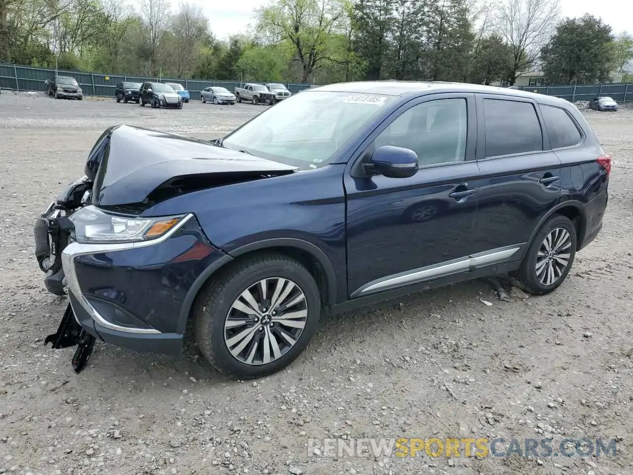 1 Photograph of a damaged car JA4AZ3A39KZ044060 MITSUBISHI OUTLANDER 2019
