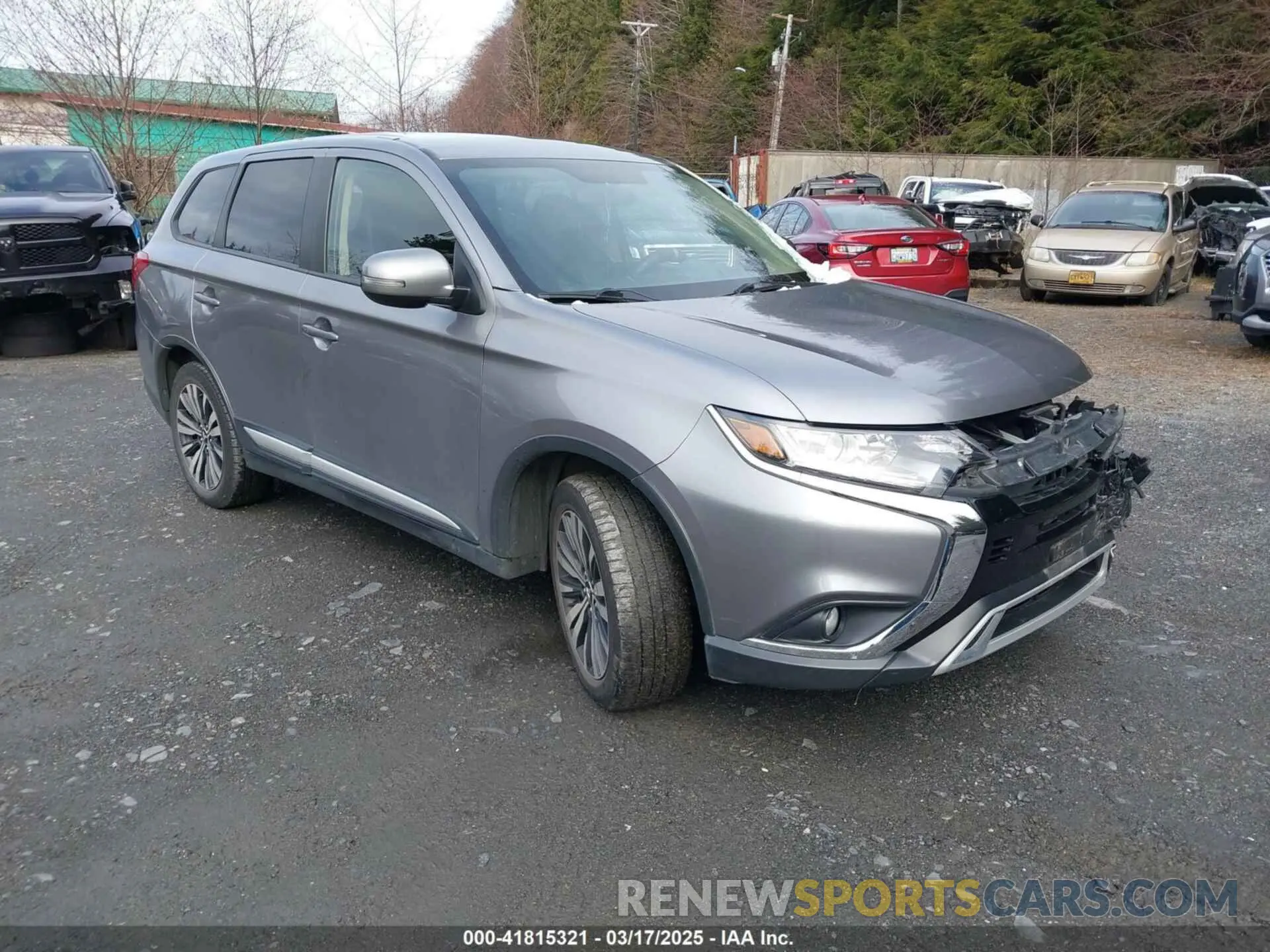 1 Photograph of a damaged car JA4AZ3A39KZ044527 MITSUBISHI OUTLANDER 2019