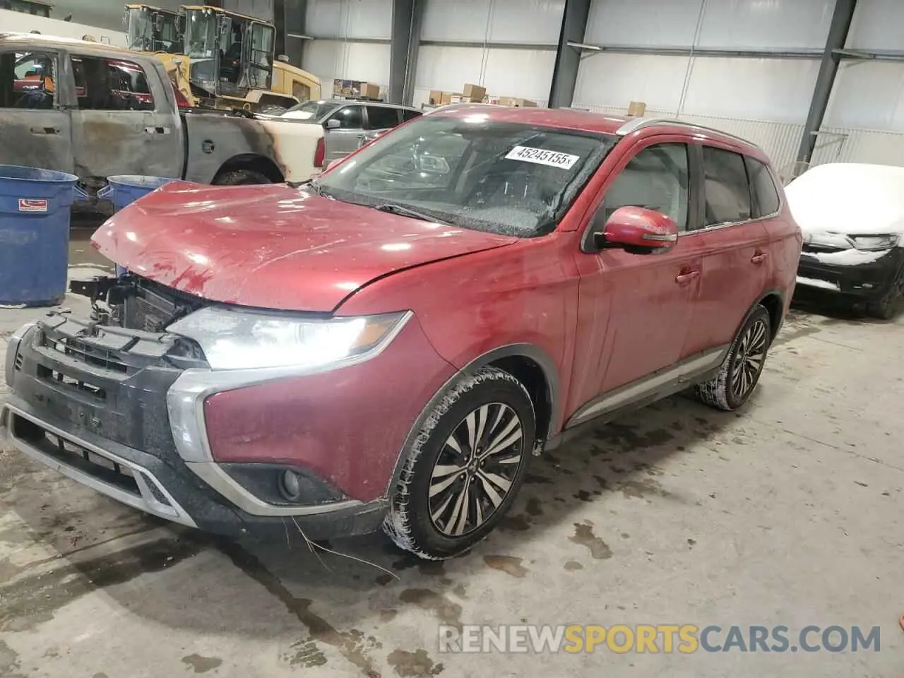 1 Photograph of a damaged car JA4AZ3A3XKZ009172 MITSUBISHI OUTLANDER 2019