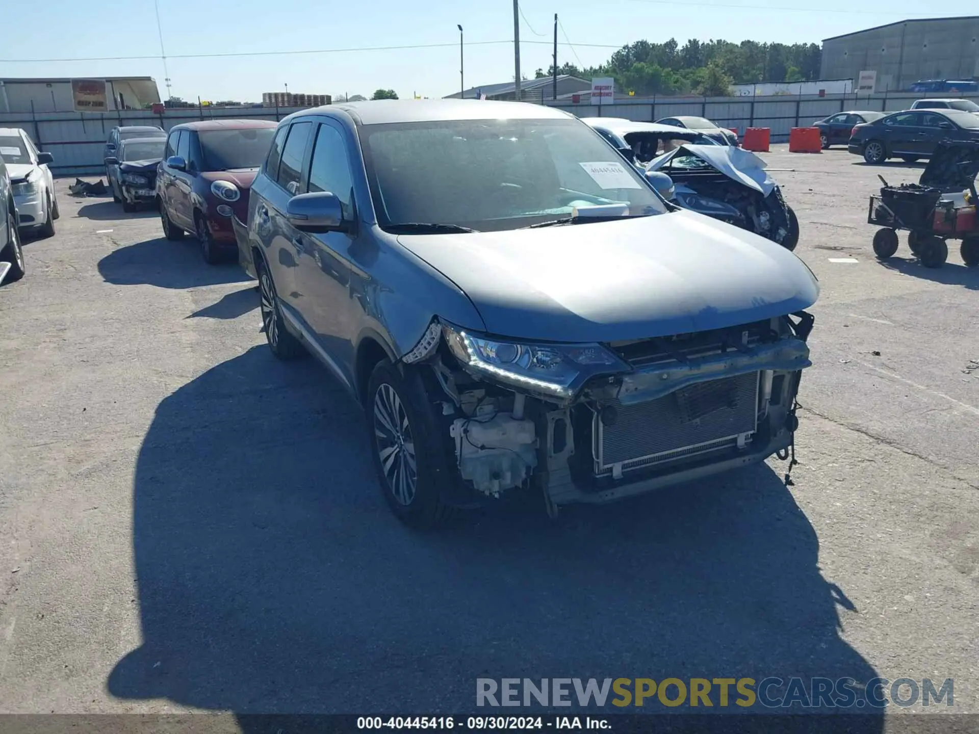 1 Photograph of a damaged car JA4AZ3A3XKZ023704 MITSUBISHI OUTLANDER 2019