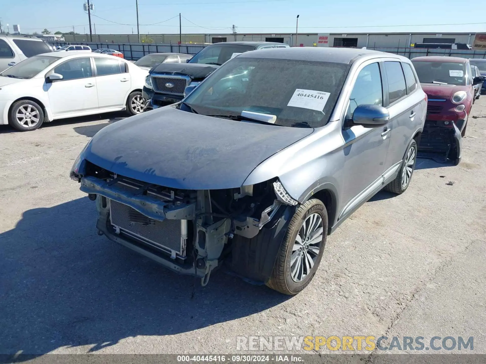 2 Photograph of a damaged car JA4AZ3A3XKZ023704 MITSUBISHI OUTLANDER 2019