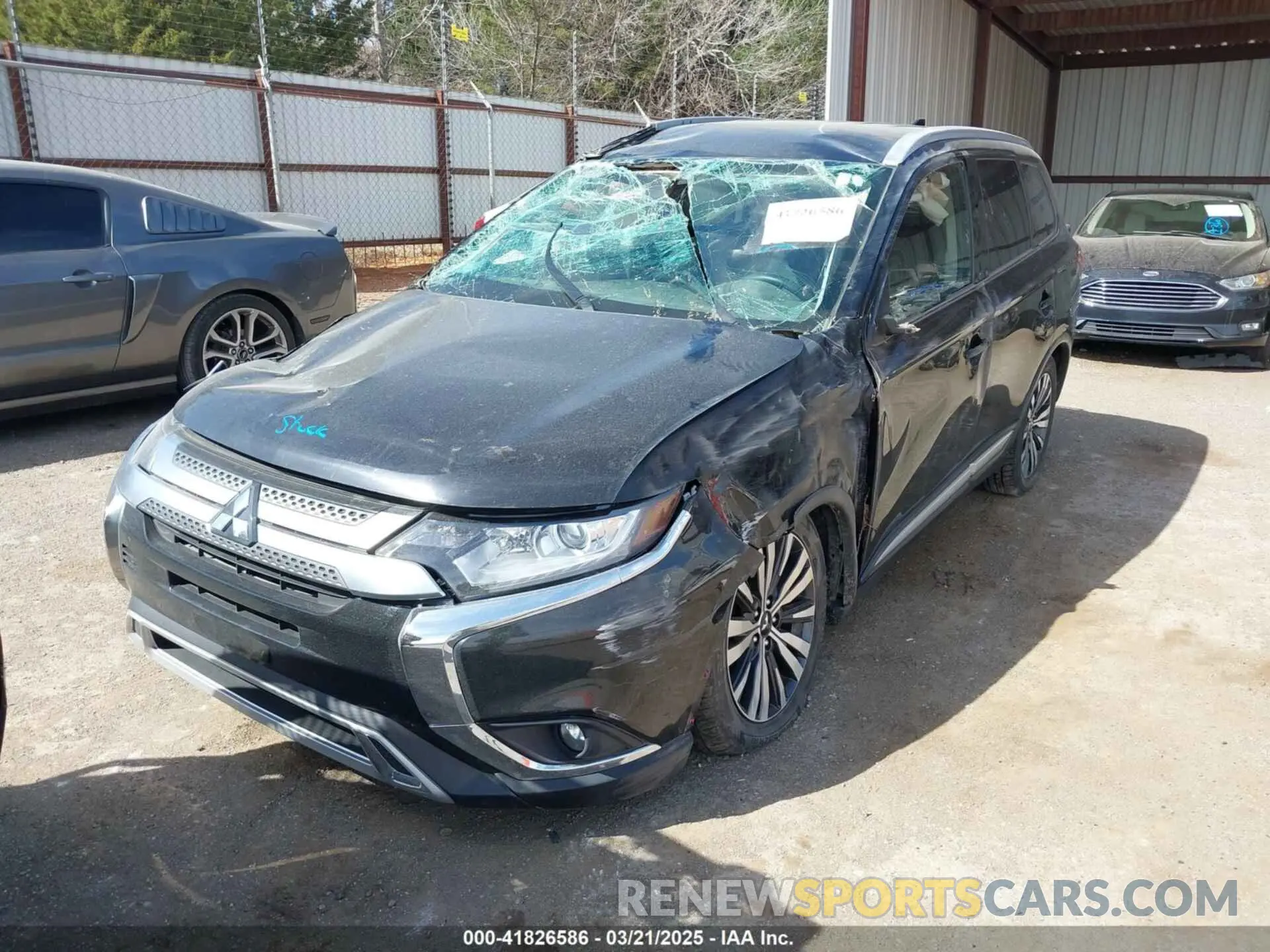 2 Photograph of a damaged car JA4AZ3A3XKZ041541 MITSUBISHI OUTLANDER 2019