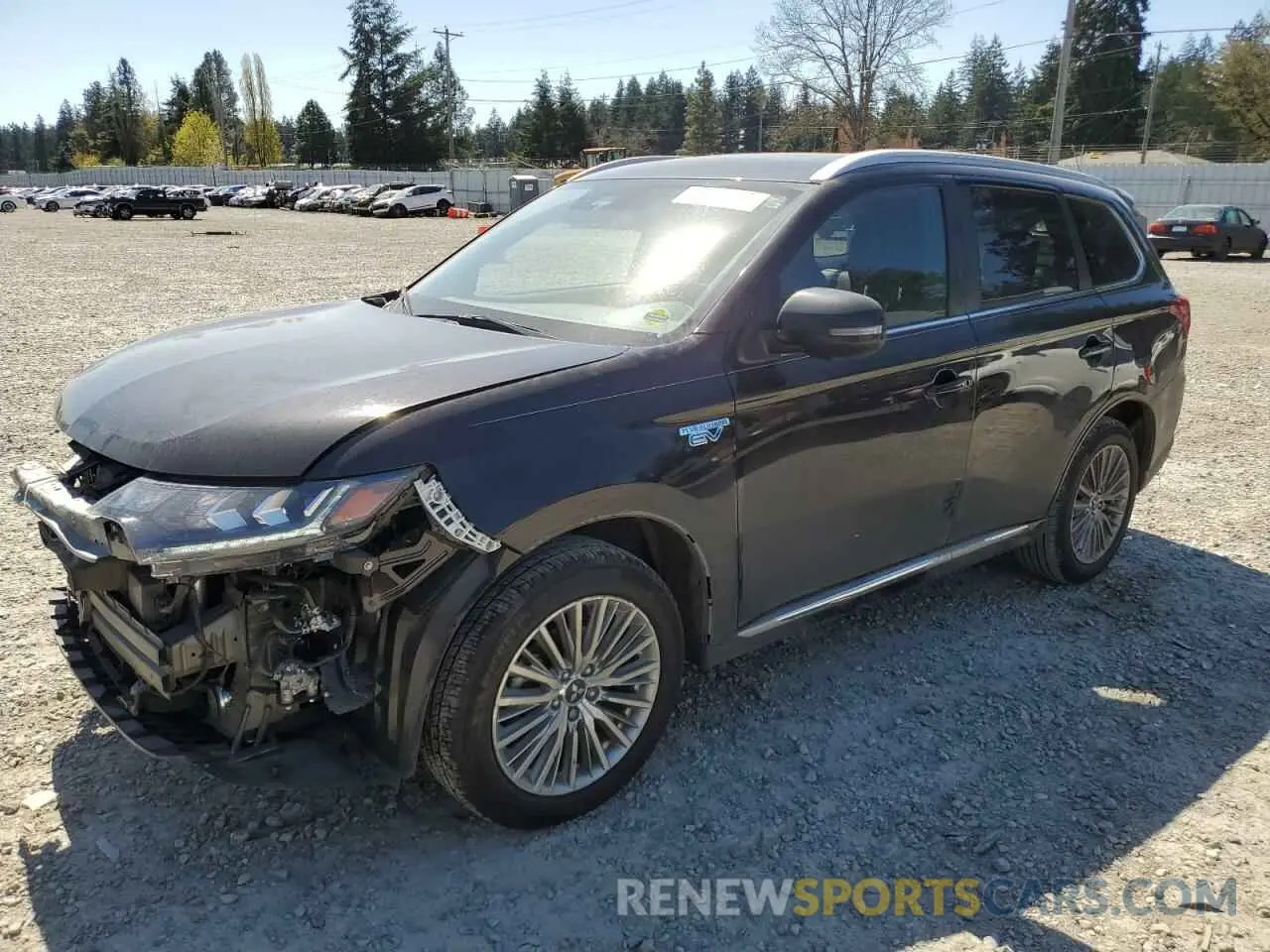 1 Photograph of a damaged car JA4J24A50KZ049563 MITSUBISHI OUTLANDER 2019