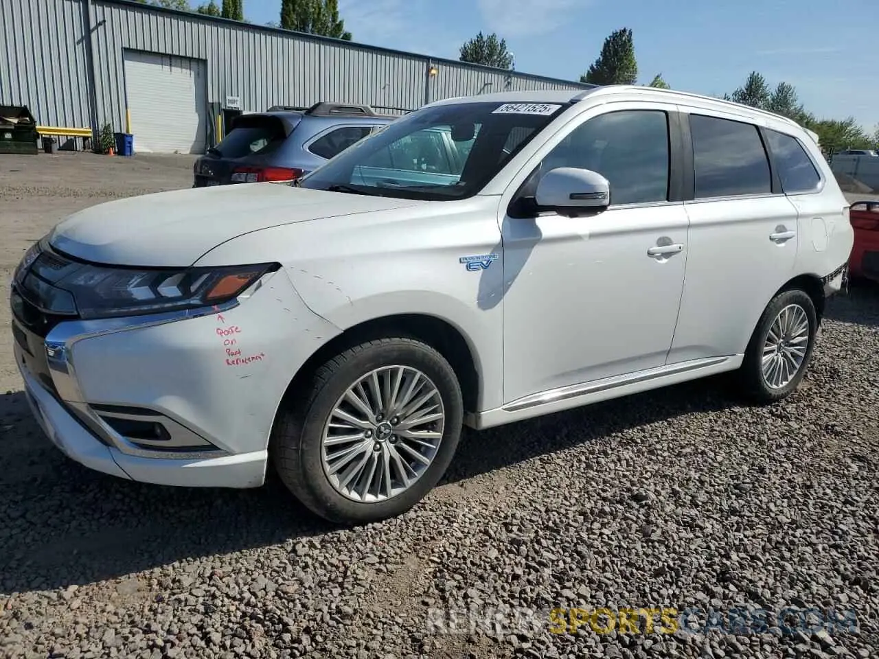 1 Photograph of a damaged car JA4J24A50KZ056349 MITSUBISHI OUTLANDER 2019