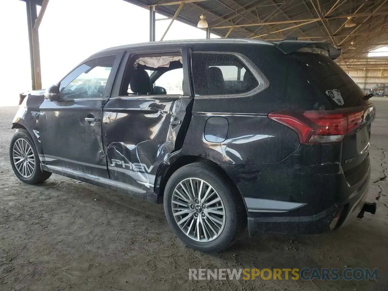 2 Photograph of a damaged car JA4J24A54KZ050697 MITSUBISHI OUTLANDER 2019