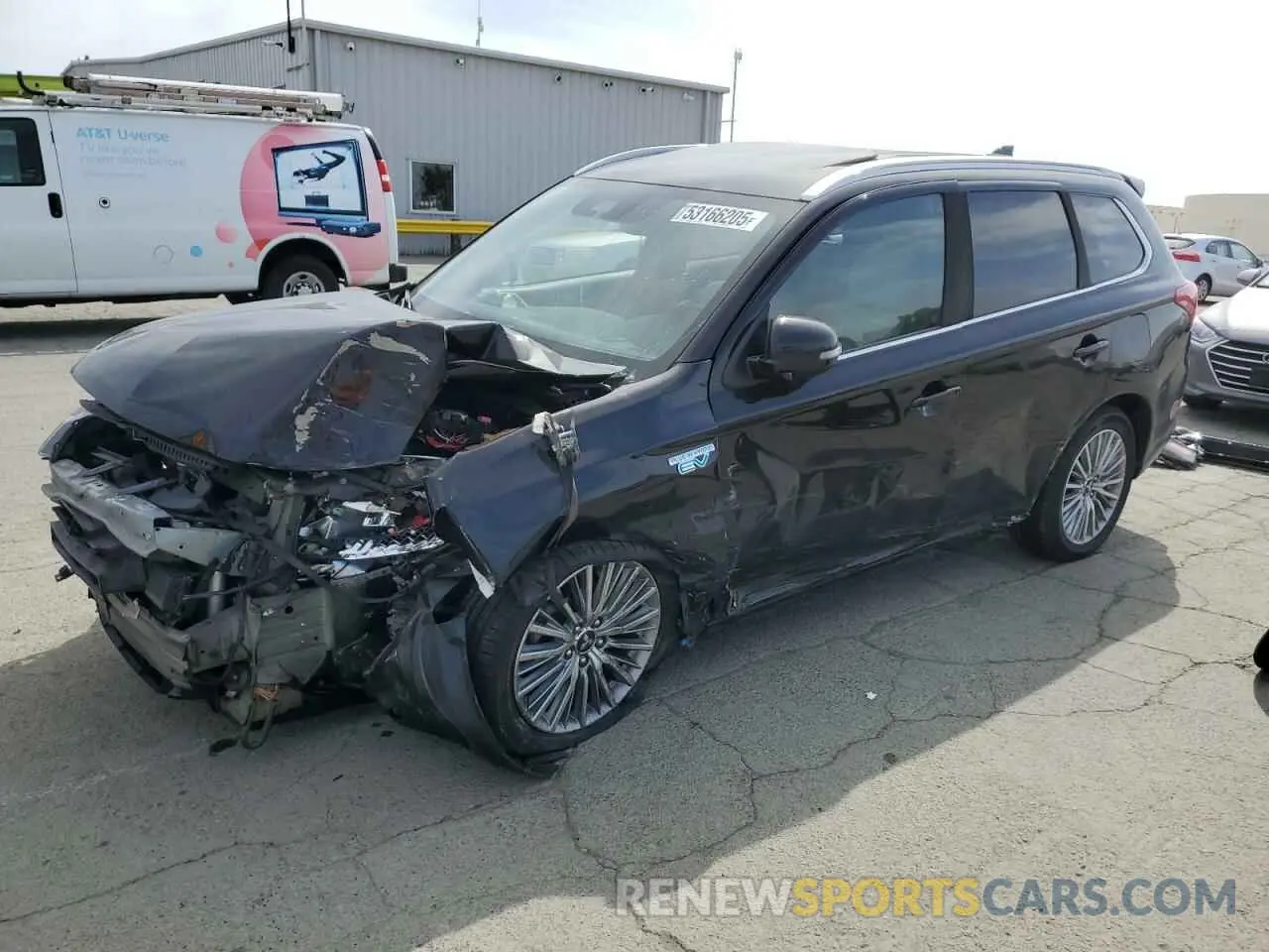 1 Photograph of a damaged car JA4J24A5XKZ051093 MITSUBISHI OUTLANDER 2019