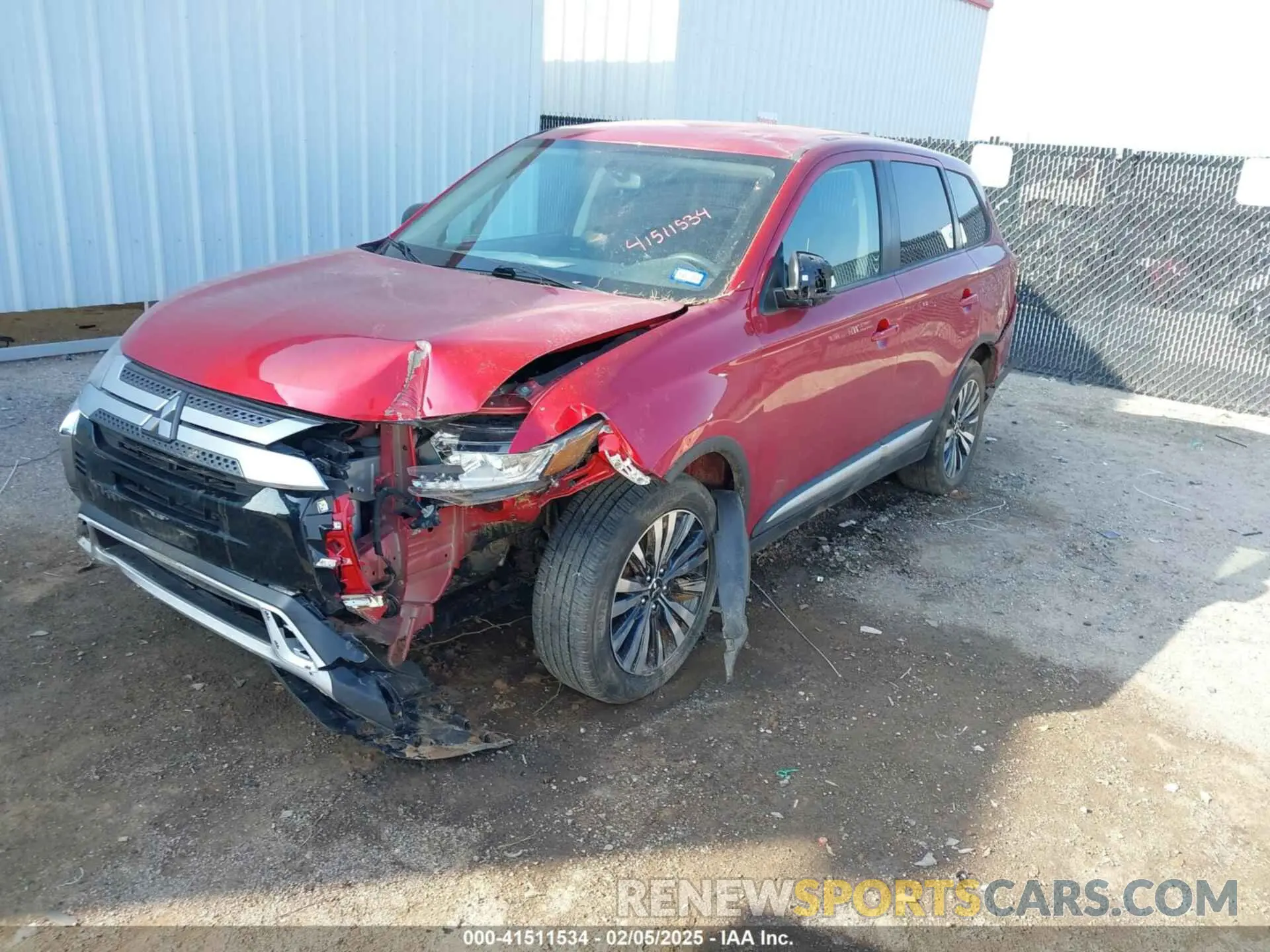 2 Photograph of a damaged car JA4AD2A32LZ040023 MITSUBISHI OUTLANDER 2020
