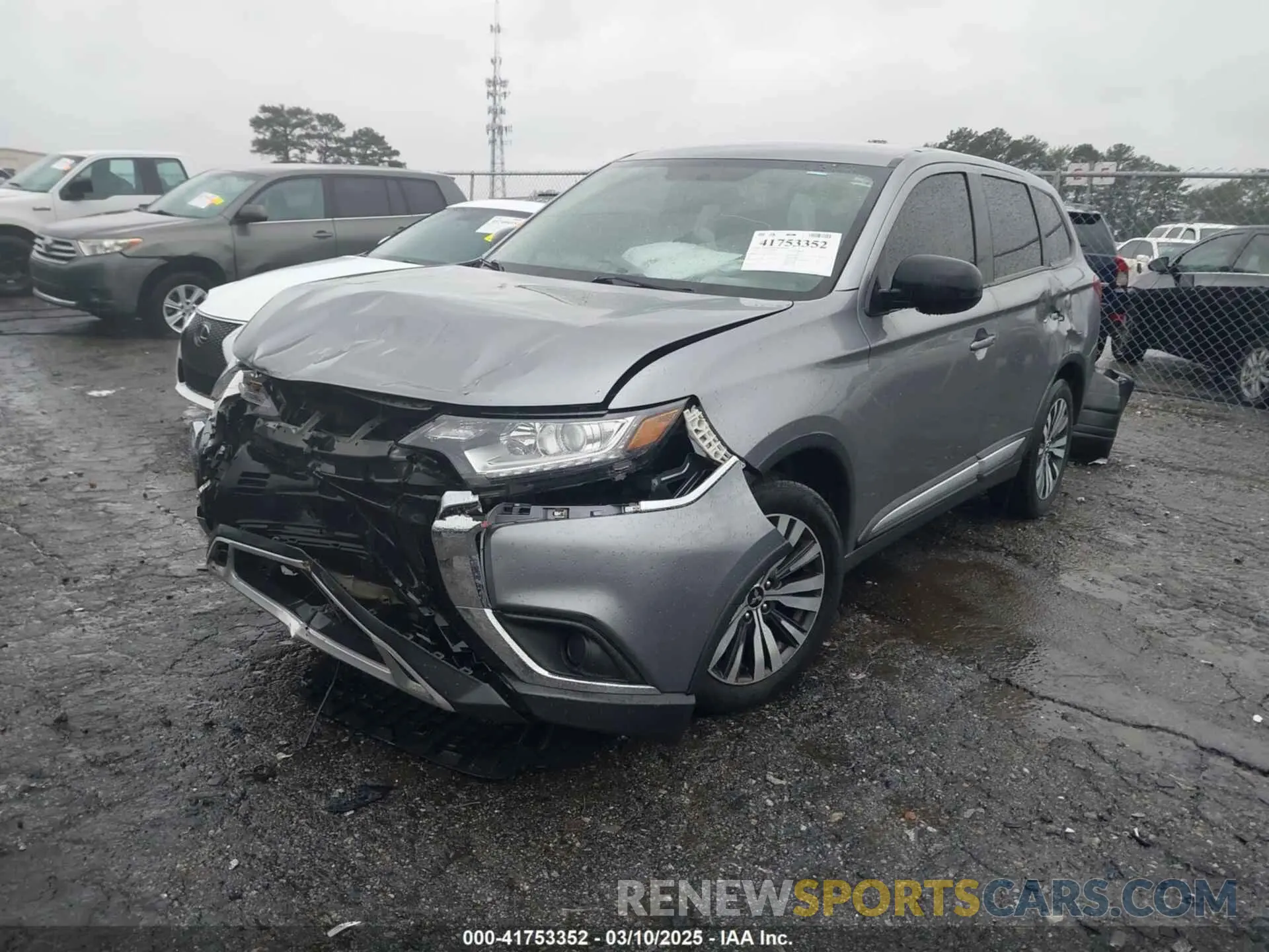 2 Photograph of a damaged car JA4AD2A35LZ007680 MITSUBISHI OUTLANDER 2020