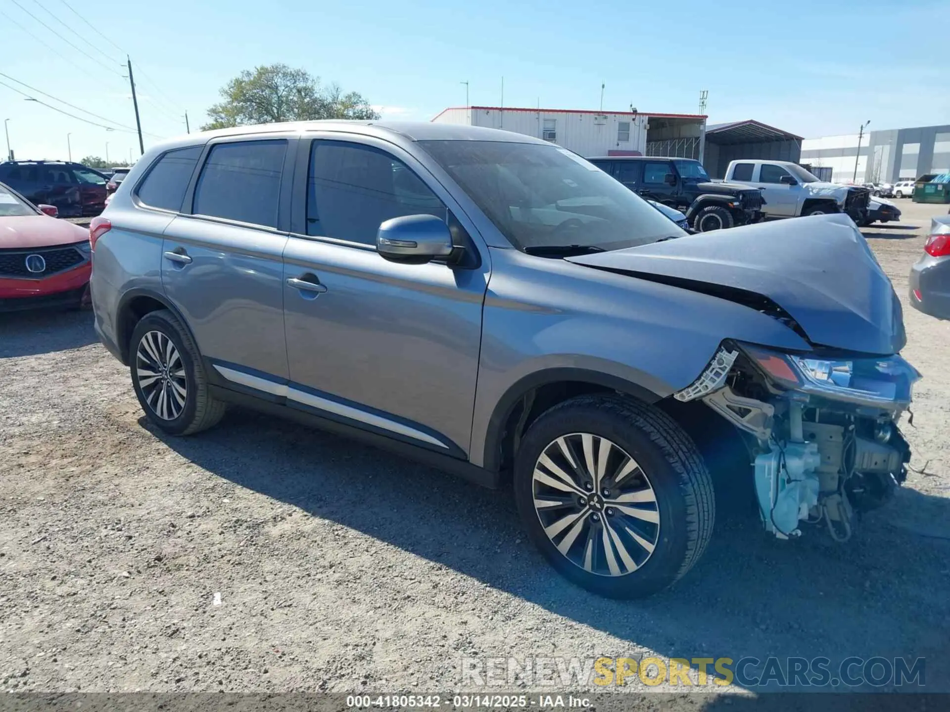 1 Photograph of a damaged car JA4AD3A33LZ025410 MITSUBISHI OUTLANDER 2020