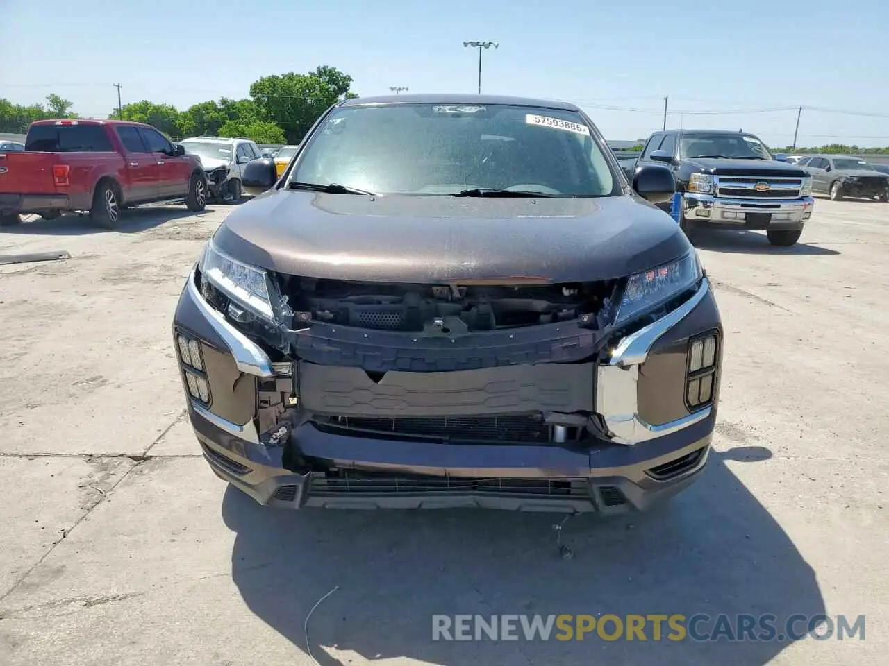 5 Photograph of a damaged car JA4AP3AU4LU001162 MITSUBISHI OUTLANDER 2020