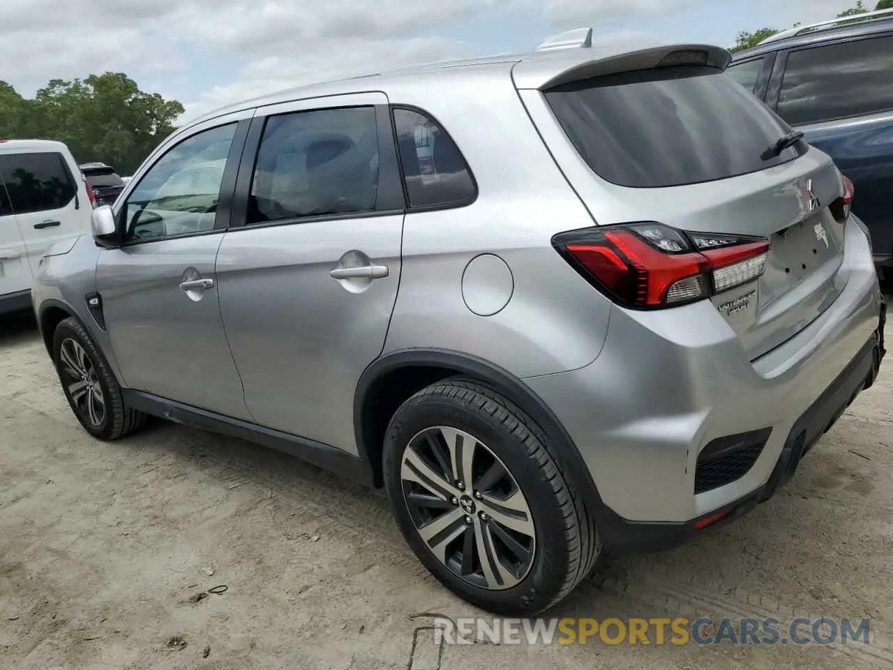 2 Photograph of a damaged car JA4AP3AU9LU012724 MITSUBISHI OUTLANDER 2020