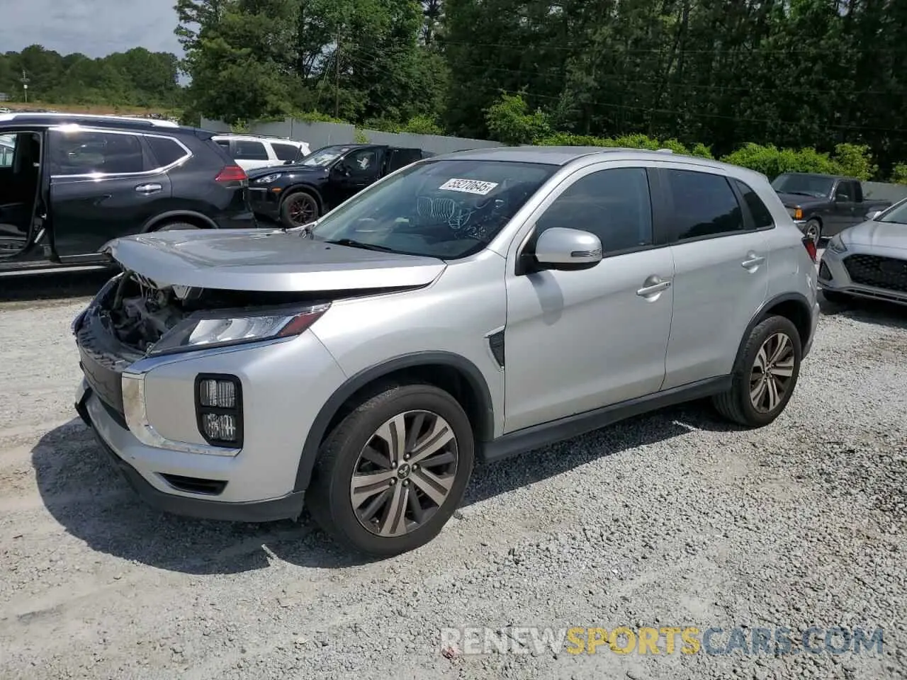 1 Photograph of a damaged car JA4AP4AU6LU023122 MITSUBISHI OUTLANDER 2020