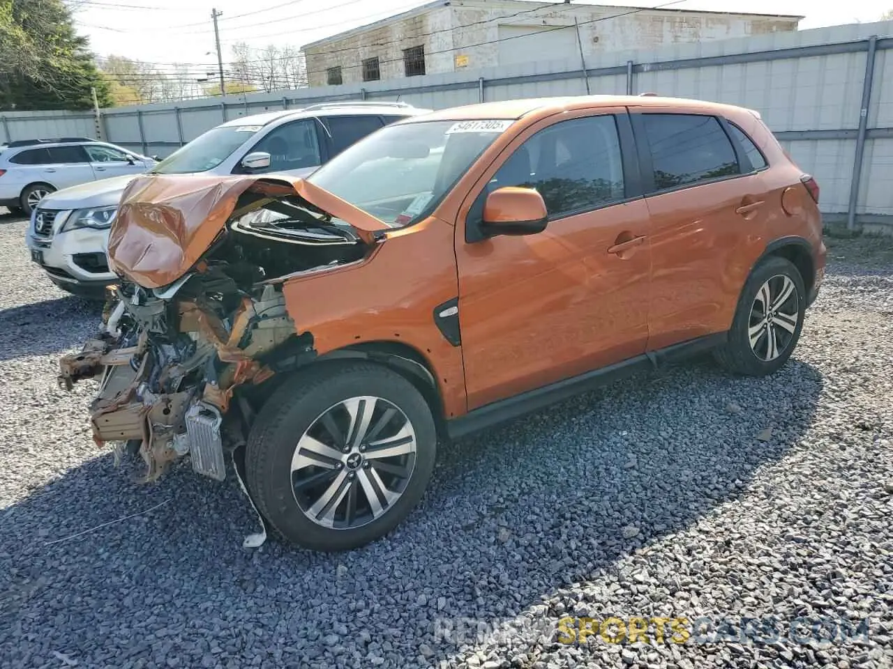 1 Photograph of a damaged car JA4AR3AU1LU012520 MITSUBISHI OUTLANDER 2020