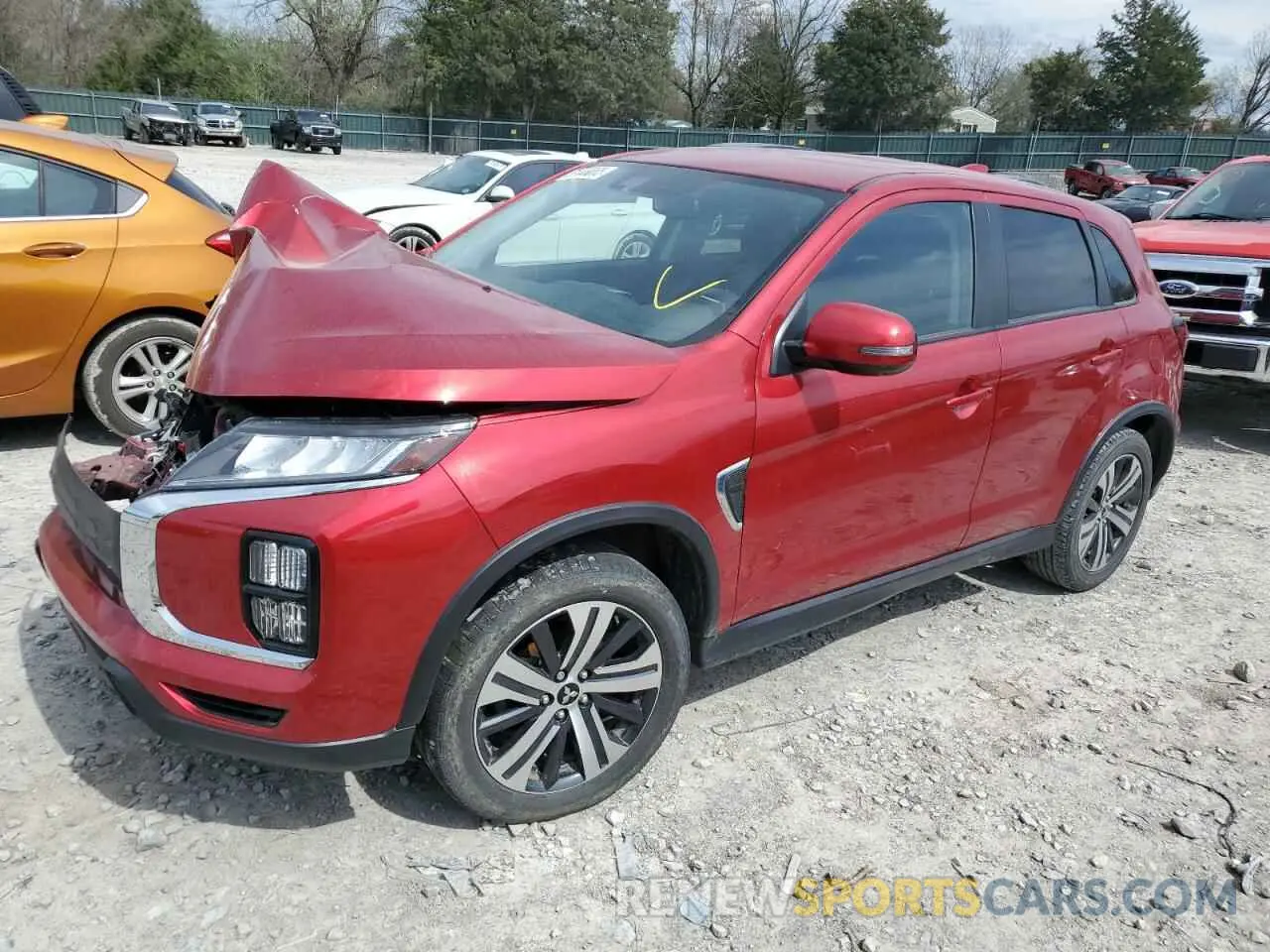 1 Photograph of a damaged car JA4AR3AU9LU027914 MITSUBISHI OUTLANDER 2020