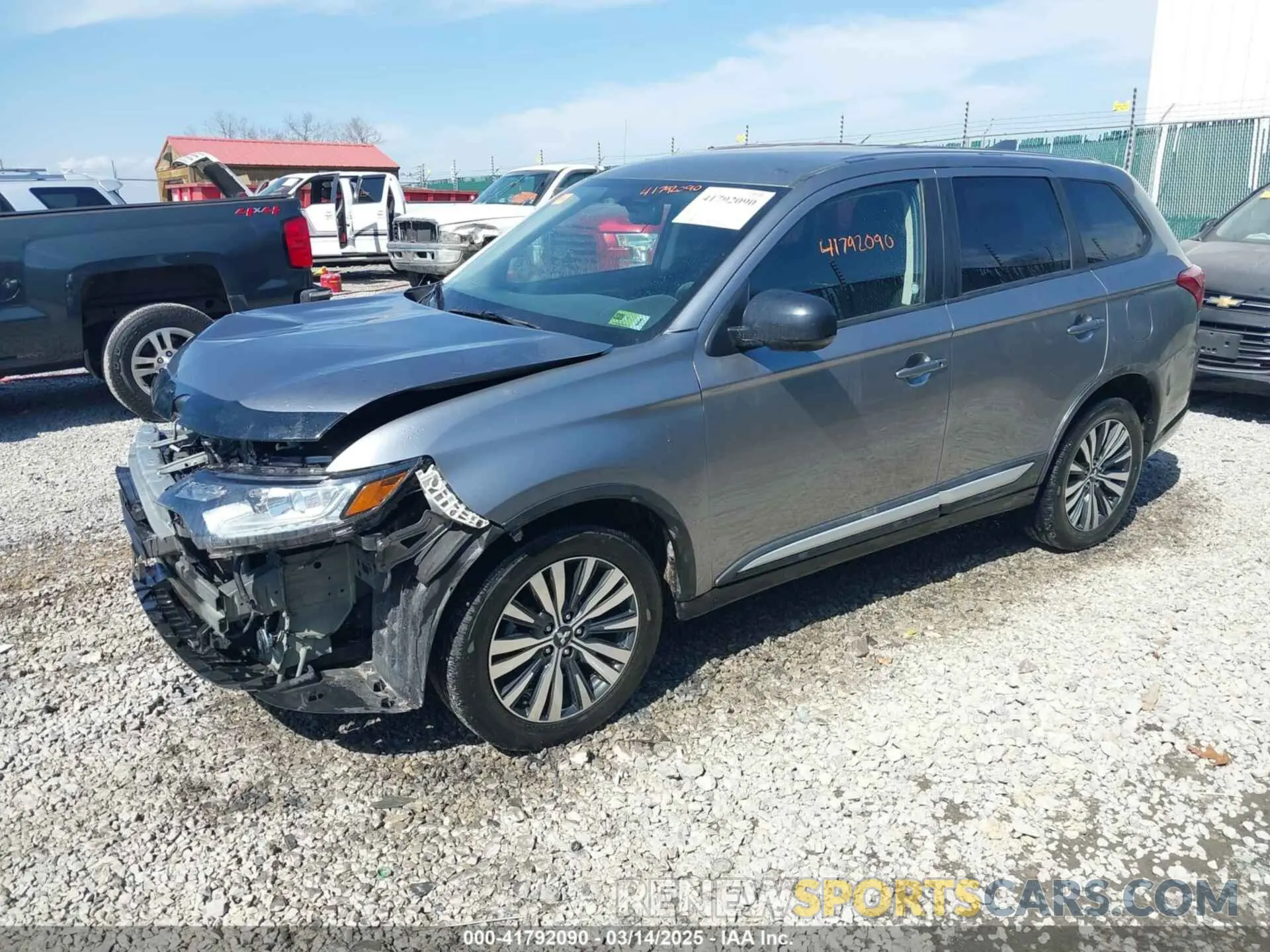 2 Photograph of a damaged car JA4AZ3A33LZ026557 MITSUBISHI OUTLANDER 2020