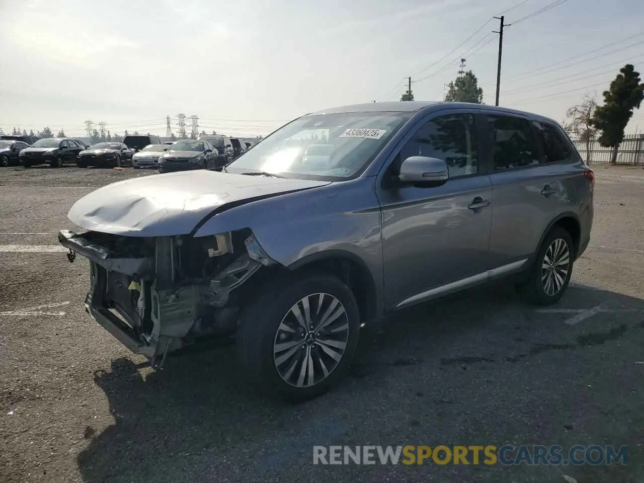 1 Photograph of a damaged car JA4AZ3A34LZ044355 MITSUBISHI OUTLANDER 2020
