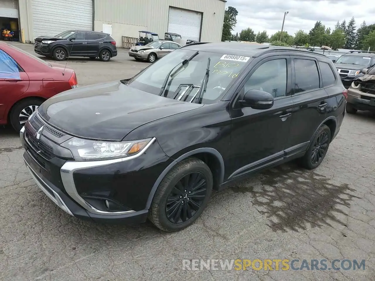 1 Photograph of a damaged car JA4AZ3A38LZ036016 MITSUBISHI OUTLANDER 2020