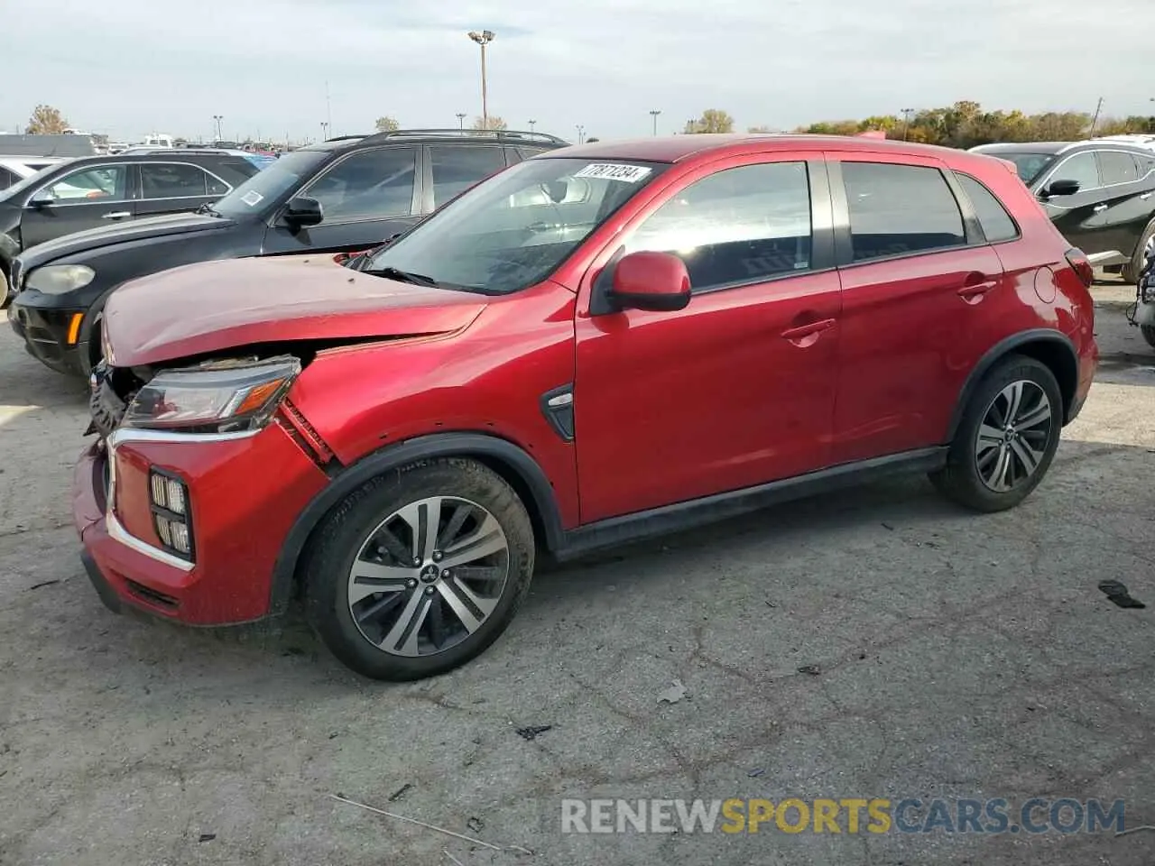 1 Photograph of a damaged car JA4APUAU5MU014154 MITSUBISHI OUTLANDER 2021