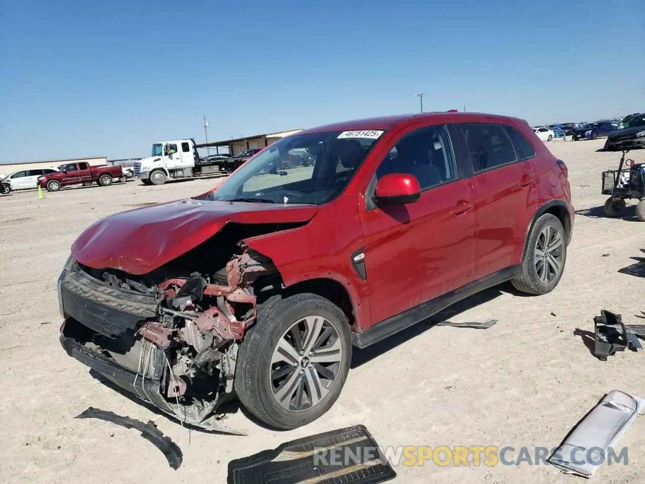 1 Photograph of a damaged car JA4APUAU7MU028332 MITSUBISHI OUTLANDER 2021