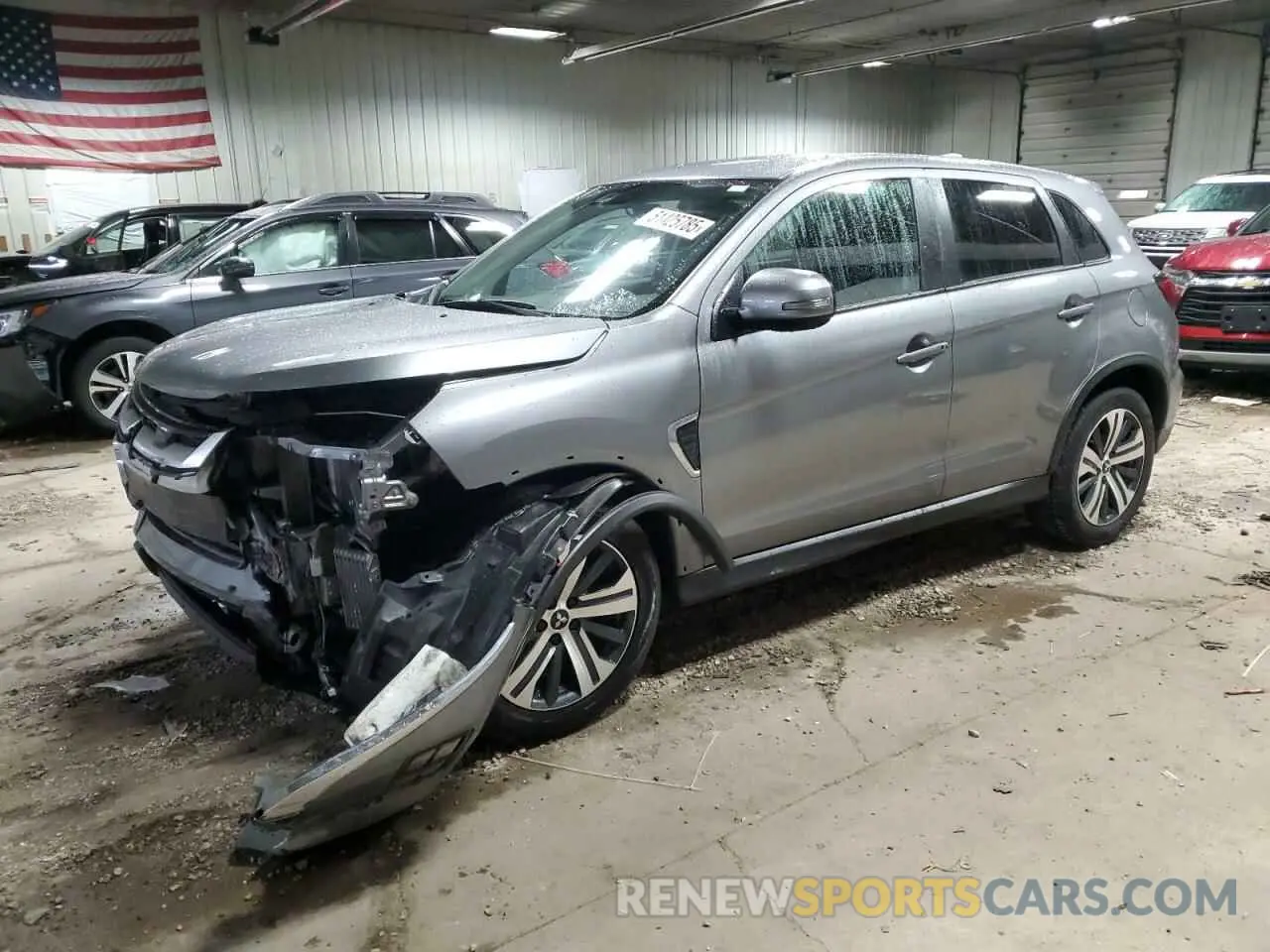 1 Photograph of a damaged car JA4APVAU9MU034025 MITSUBISHI OUTLANDER 2021