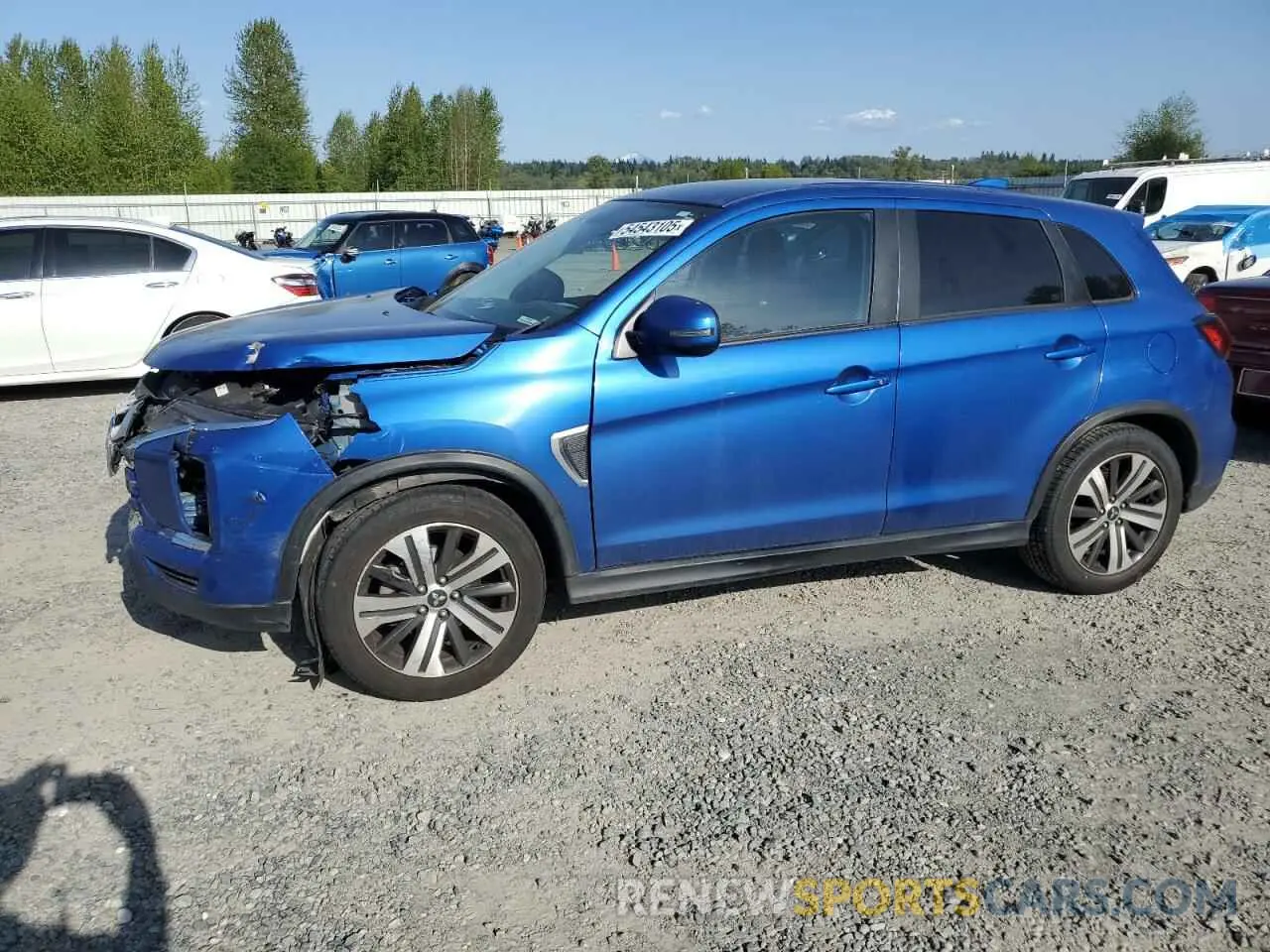 1 Photograph of a damaged car JA4ARUAU0MU003220 MITSUBISHI OUTLANDER 2021